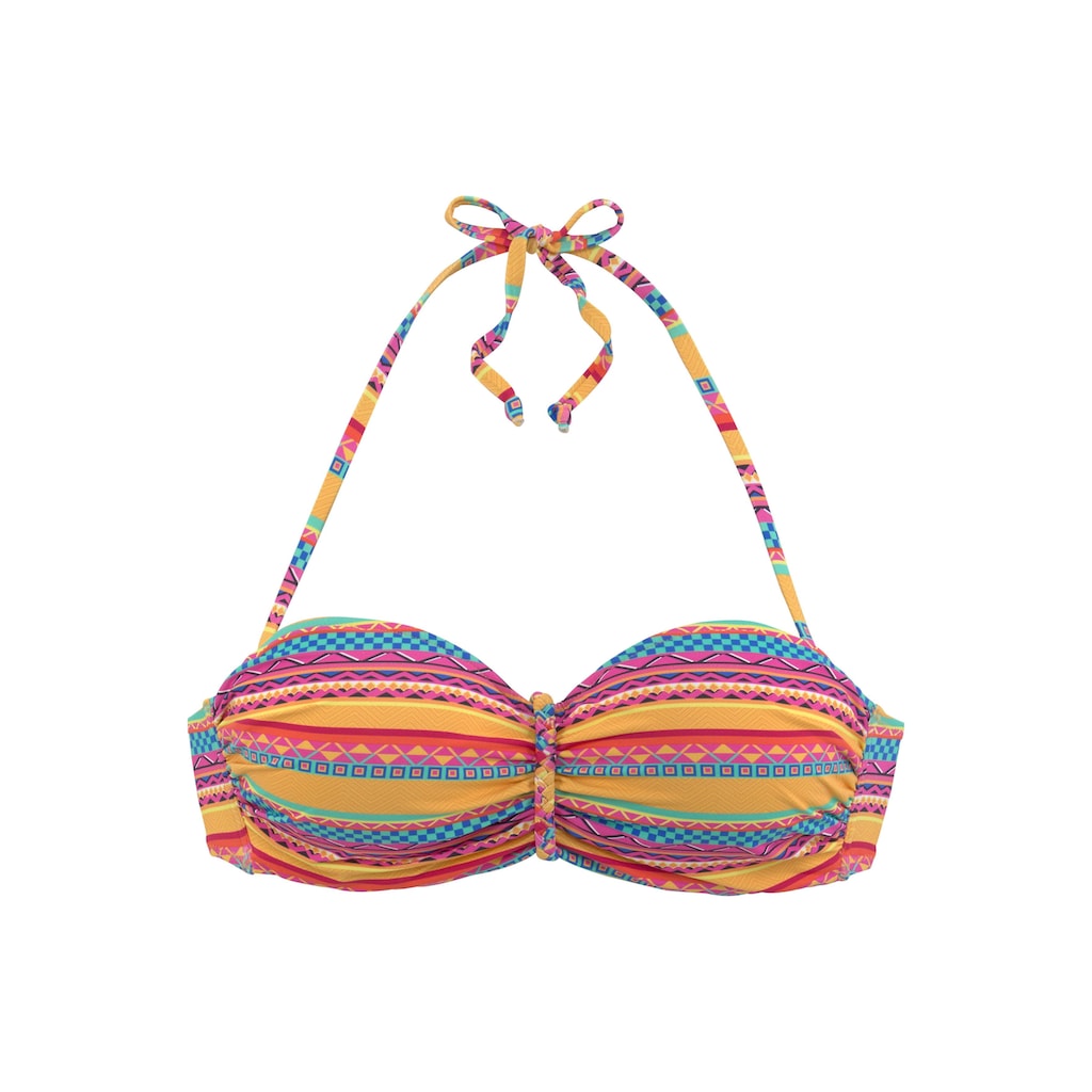 Buffalo Bandeau-Bikini-Top »Lux«, mit Flechtdetail