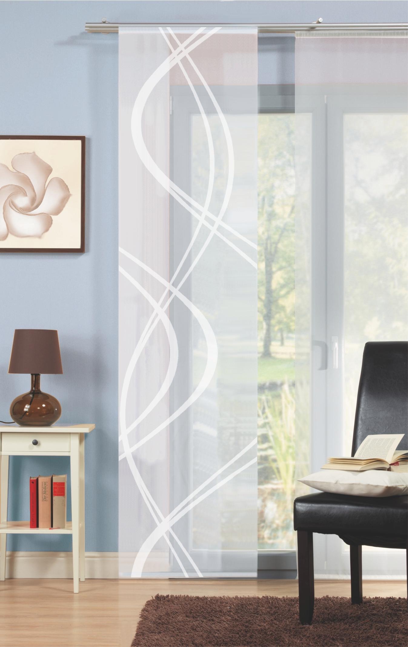 Image of HOME WOHNIDEEN Schiebegardine "TIBERIO" Paneelwagen 1 Stk. tlg. HxB: 245x60, transparente Voile