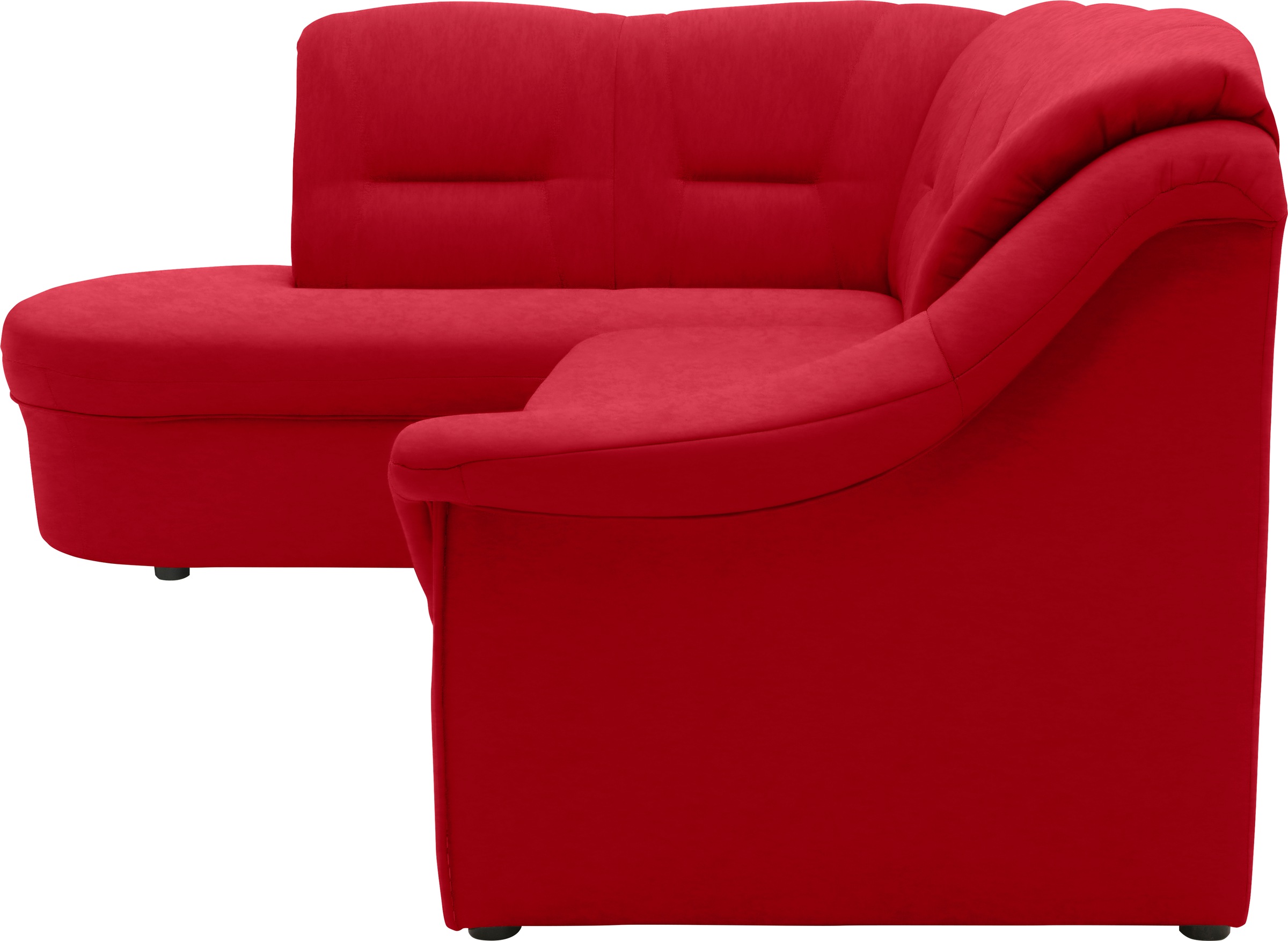 DOMO collection Ecksofa »Faenza für kleine Räume, Stellmasse 232,176cm, komfortabel, L-Form«, mit Ottomane, zeitlos, elegante Armlehnen, wahlweise mit Bettfunktion