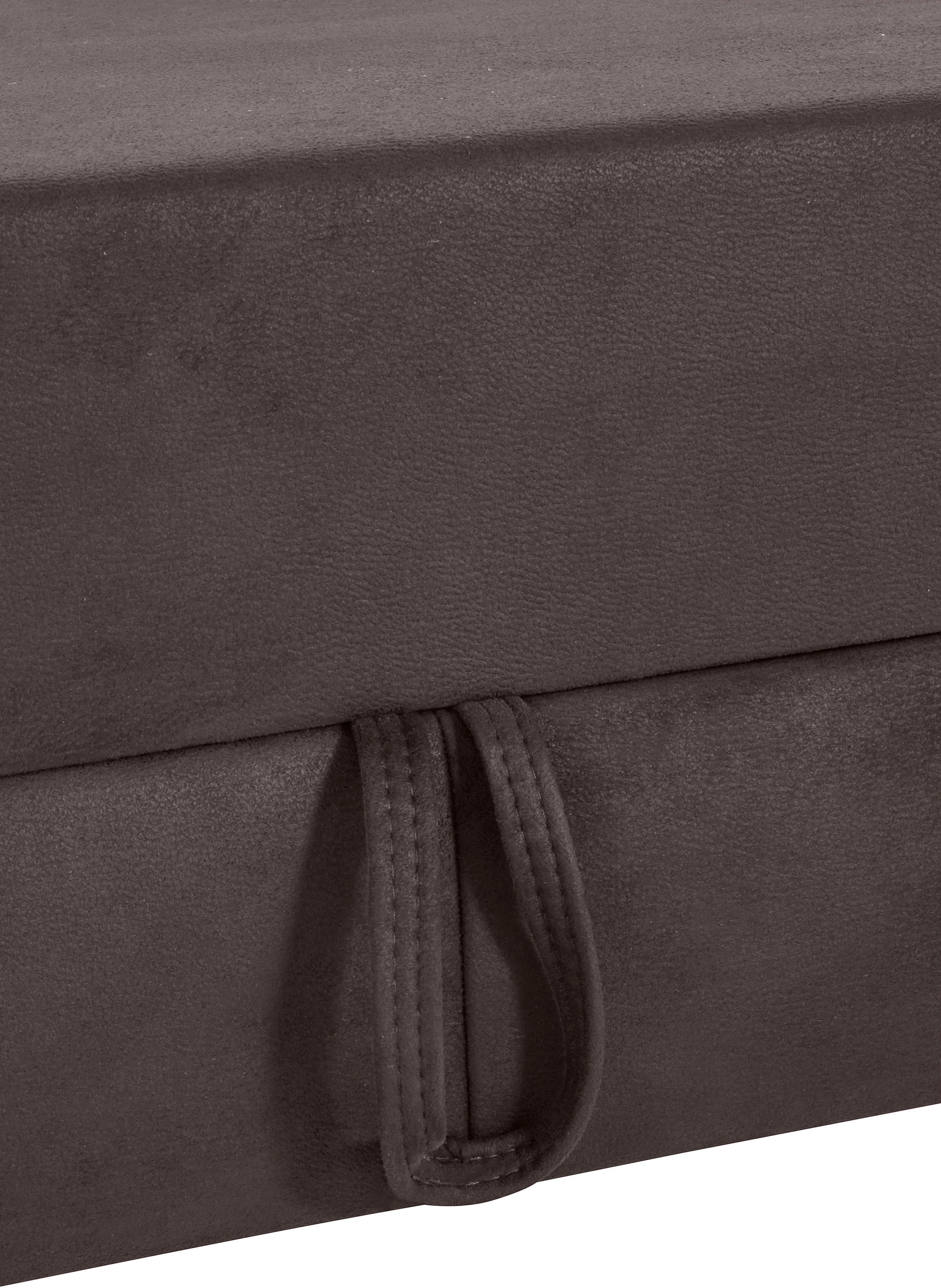 sit&more Ecksofa »Darwin L-Form«, inklusive Federkern, wahlweise mit Kopfteilverstellung, Bettfunktion