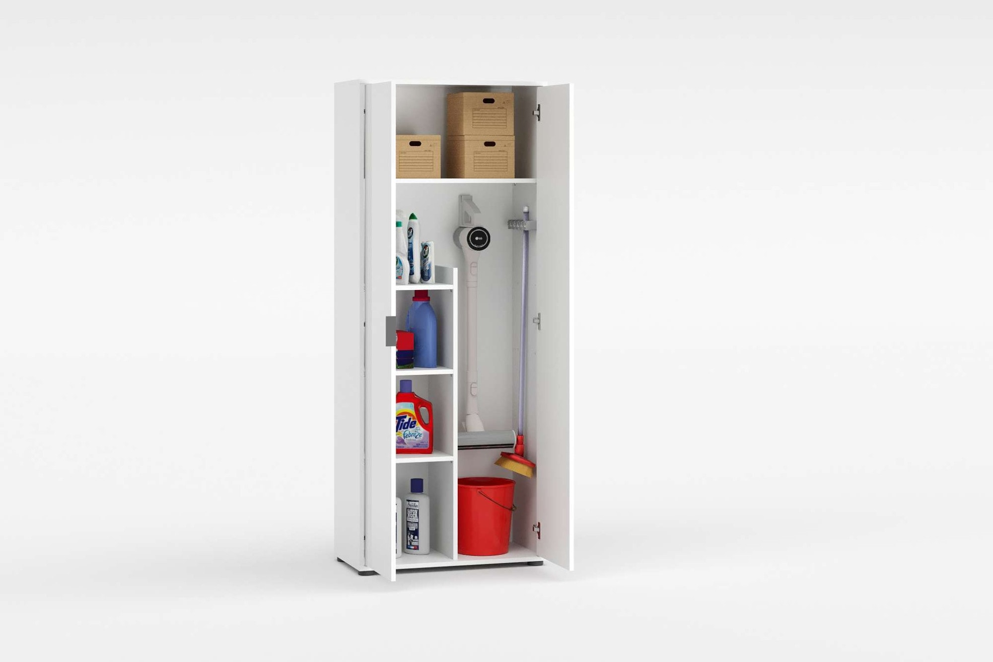 INOSIGN Armoire multi-usages »Stauraumschrank , Breite 72,5 cm , Höhe 178 cm« 1 cuis tlg. 2-türiger Schrank, 3 kleine + 1 grosser Boden, hochglanz lackiert