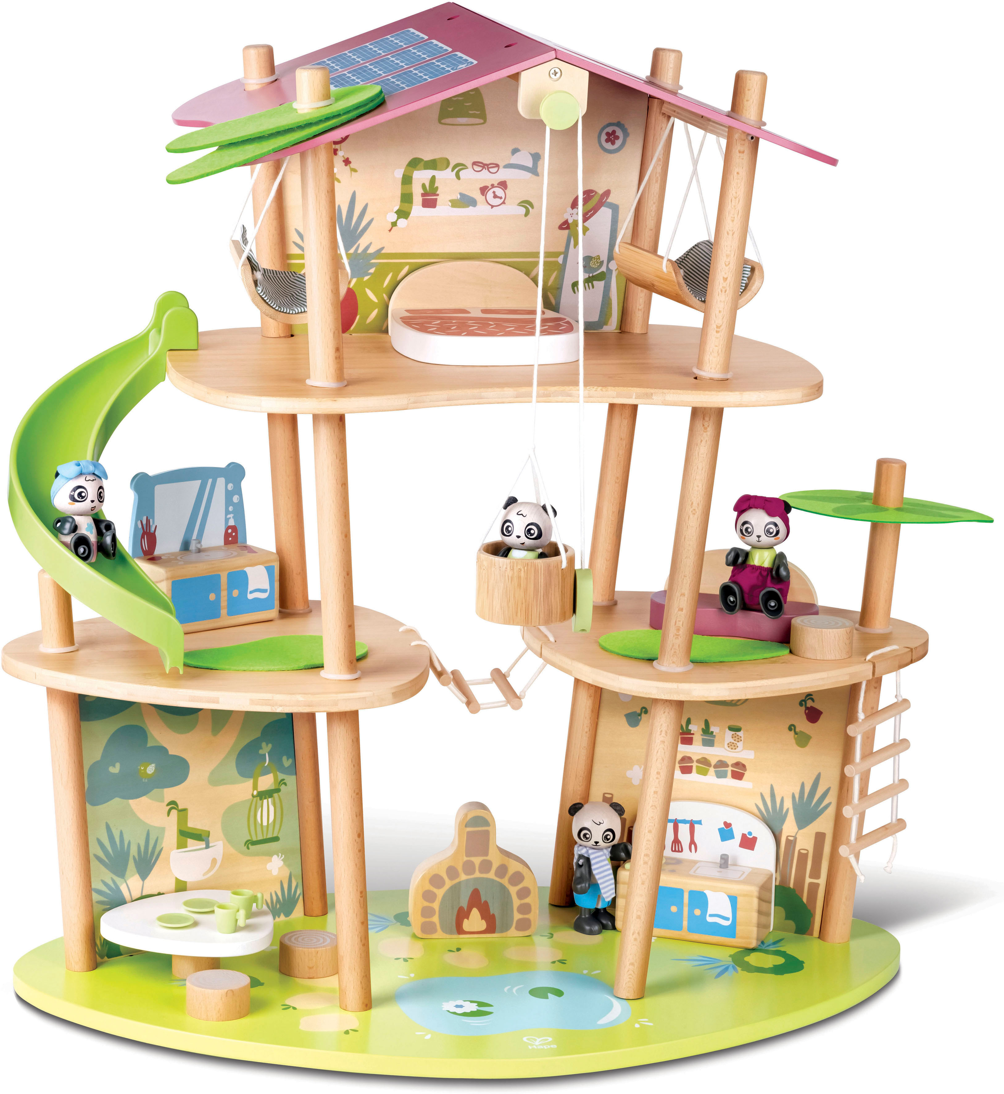 Puppenhaus »Holzspielzeug, Green Planet Explorer,Das Bambushaus der Pandas«, FSC®-...