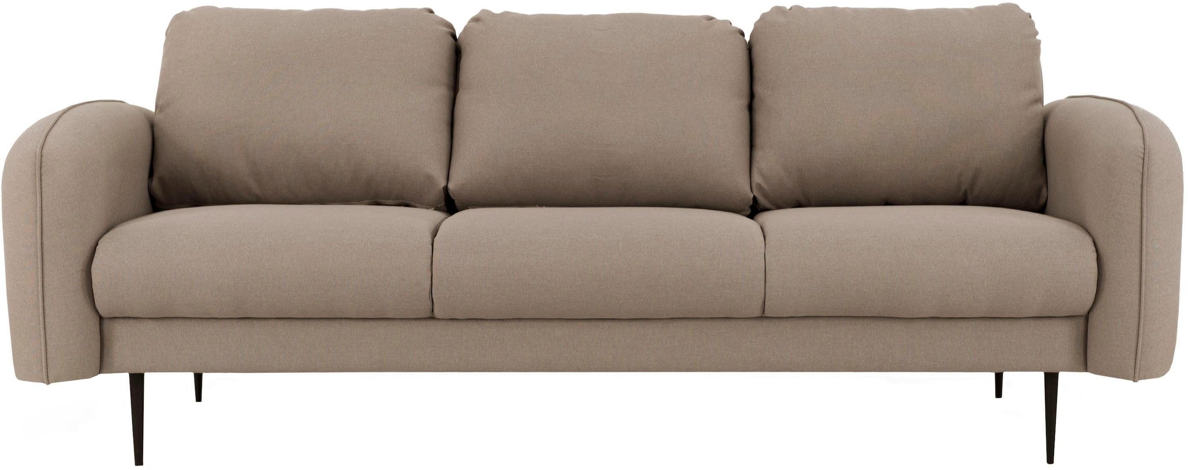 Leonique 3-Sitzer »Skidi« mit losen Rückenkissen und Keder oben auf der Armlehne