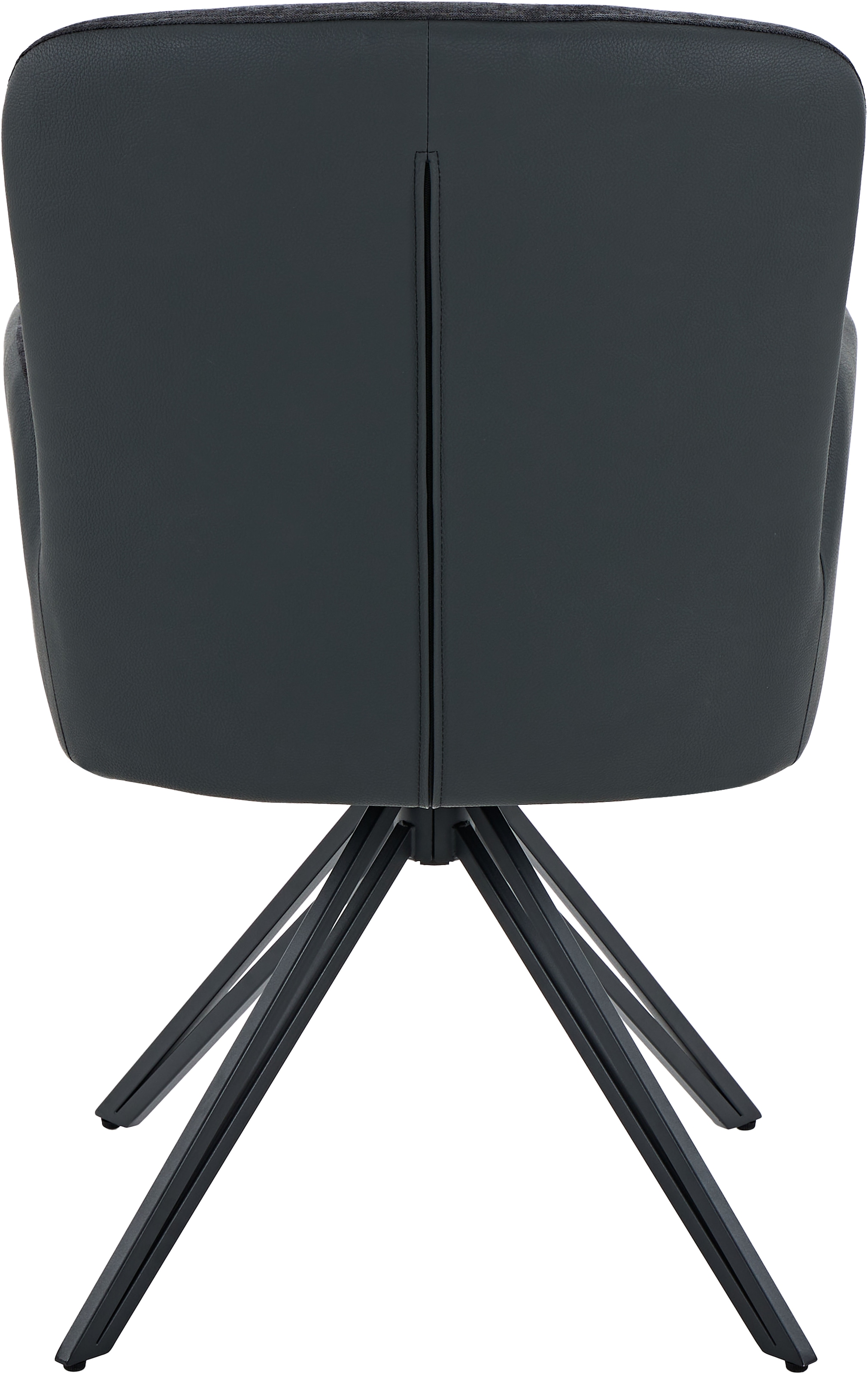 HELA Chaise pivotante »MILAZZO« (Ensemble) 2 cuisfauteuil pivotant avec accoudoirs (360°), combinaison de matériaux, structure en V