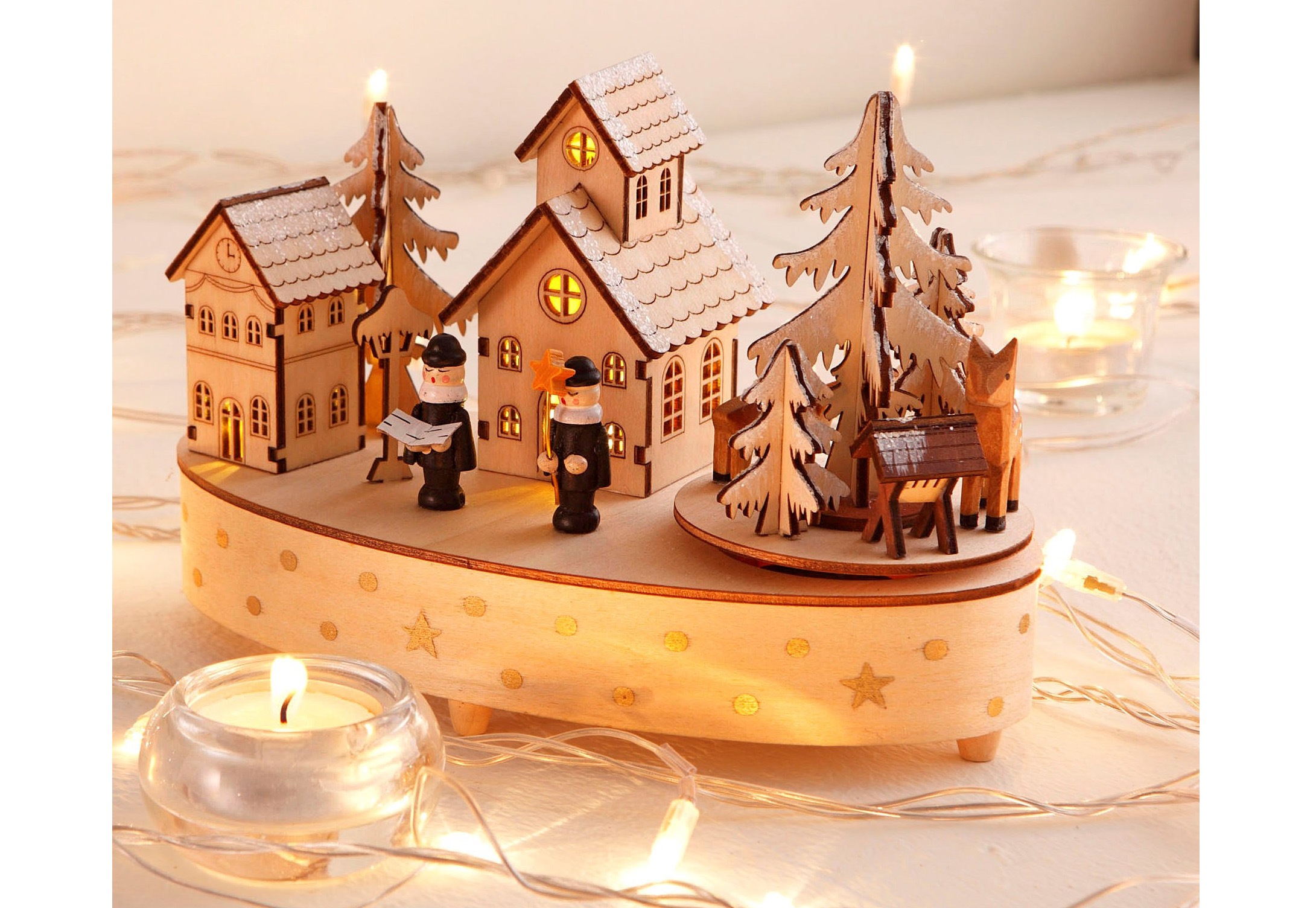 Image of Home affaire Weihnachtsdorf, Spieluhr mit Musikwerk bei Ackermann Versand Schweiz