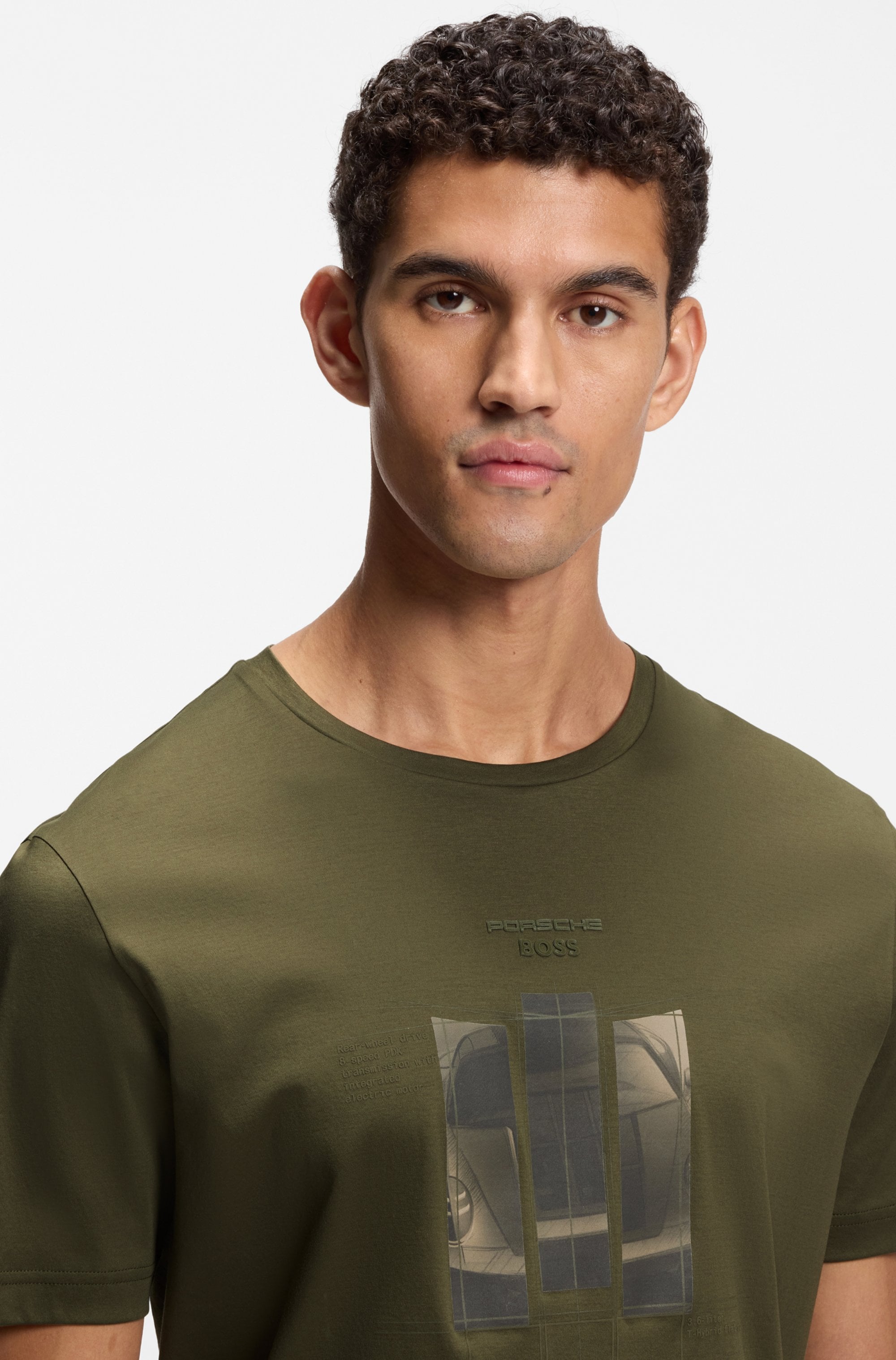 BOSS GREEN T-shirt »Porsche Spirit 70 Capsule Collection« Premium Herrenmode Innovative Geruchskontroll-Technologie HEIQ MINT