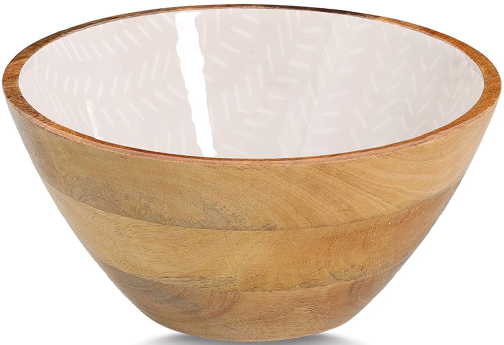 Image of Zeller Present Schale "Mangoholz, beige" aus Massivholz hochwertiges natürliches Material