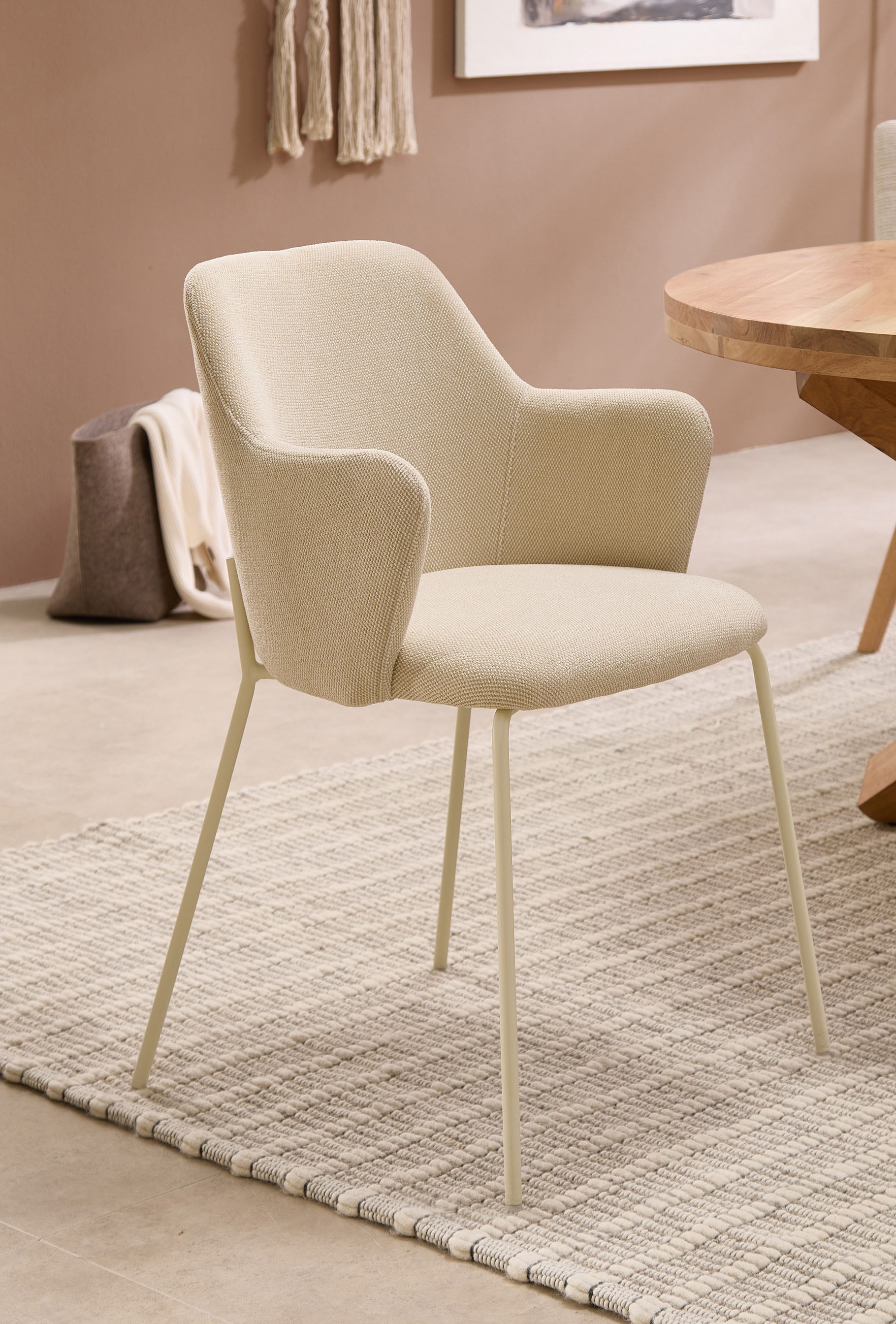 Stolkom Chaise avec accoudoirs »Lissi BxHxT 60x84x44 cm« (Ensemble) 6 cuislargeur 60 cm, structure métallique