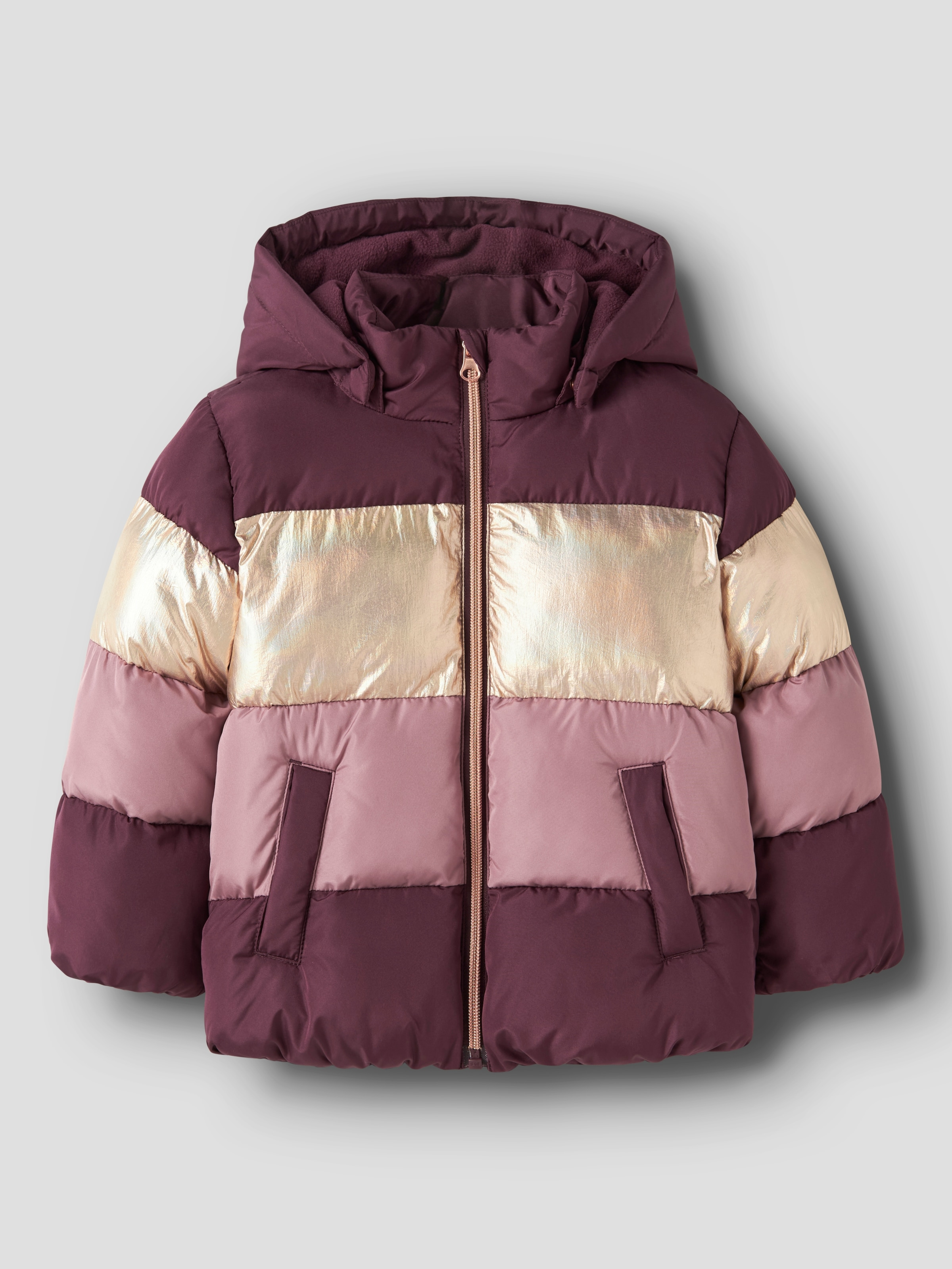 Image of Name It Steppjacke "NMFMILLE PUFFER JACKET1" mit Kapuze Kunstfaser