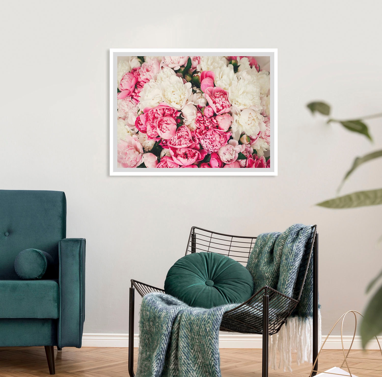 Image of queence Bild "Ruth" Blumen Foto Pflanzen Pflanzenbilder 1 Stk. tlg. HD Premium Poster-Druck inkl. Holzrahmen