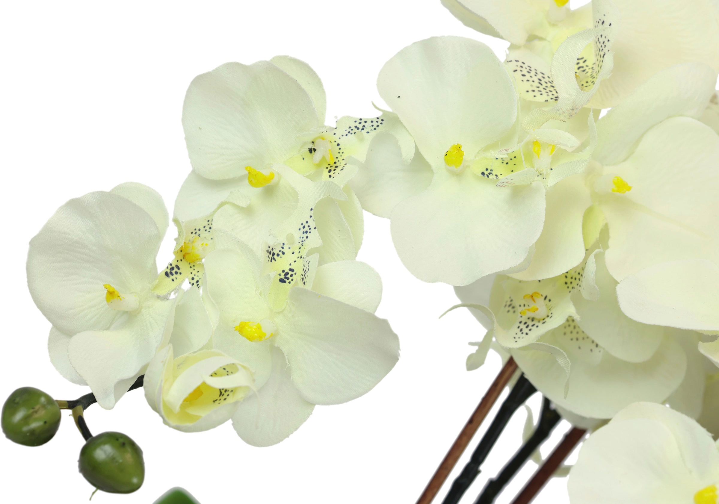 I.GE.A. Kunstblume »Künstliche Orchidee in Schale Phalaenopsis Kunstblume Blume«, Kunstorchidee Deko Dekoblume Seidenblume