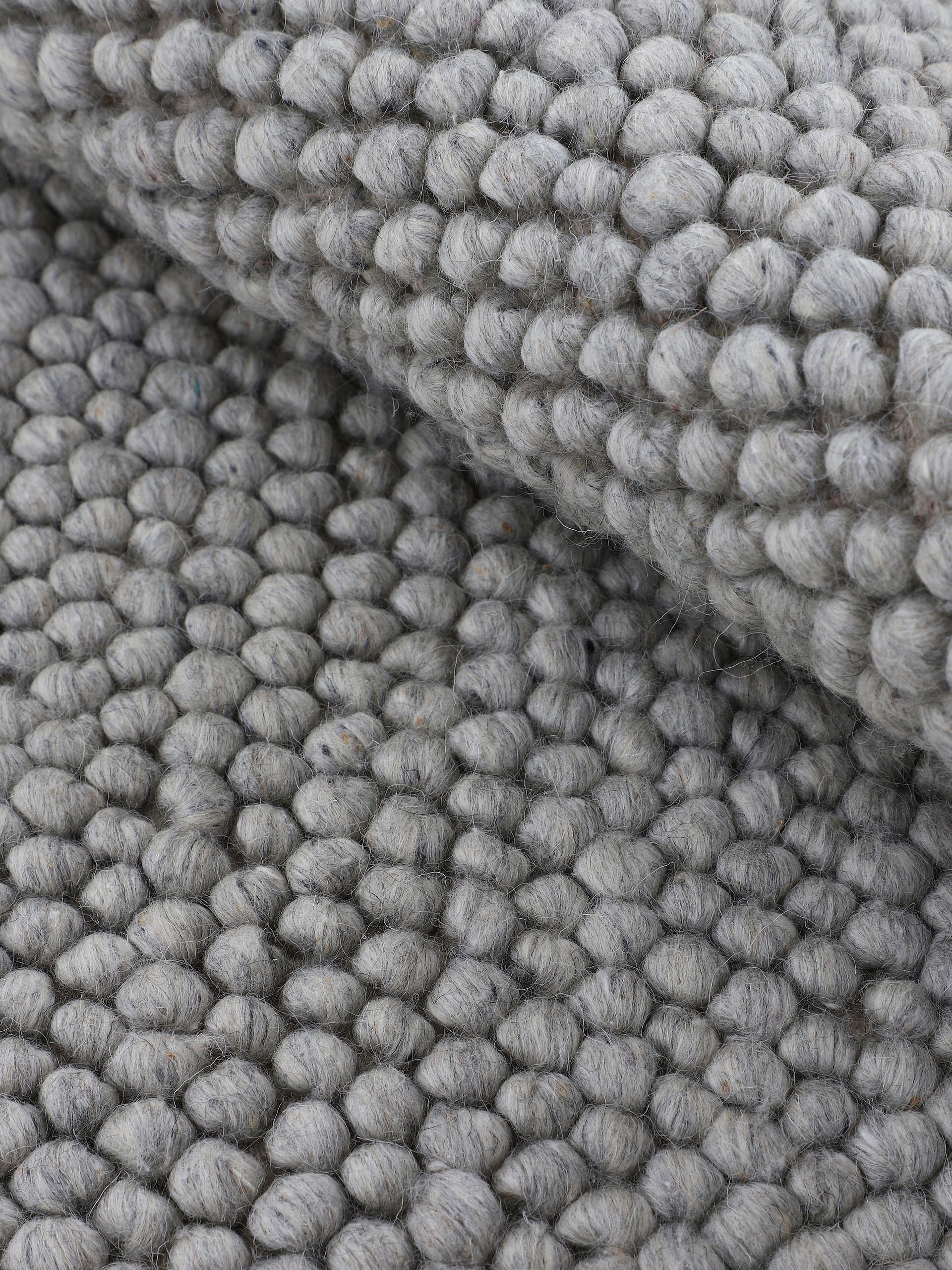carpetfine Teppich »Calo«, rund, Handweb Teppich, Uni-Farben, meliert, handgewebt, 70% Wolle