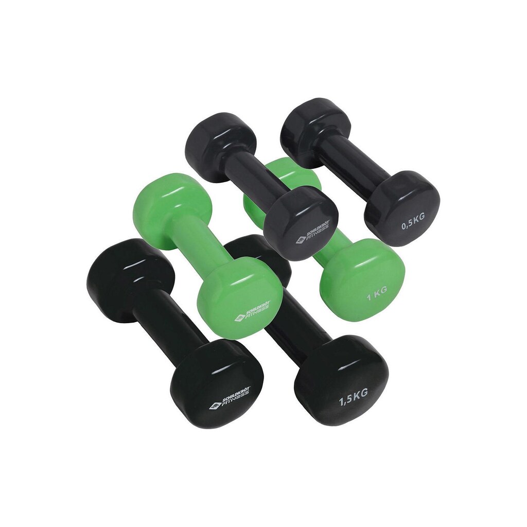 Schildkröt-Fitness Hantel-Set »Vinyl-Set 6kg«, (Set, mit Koffer)