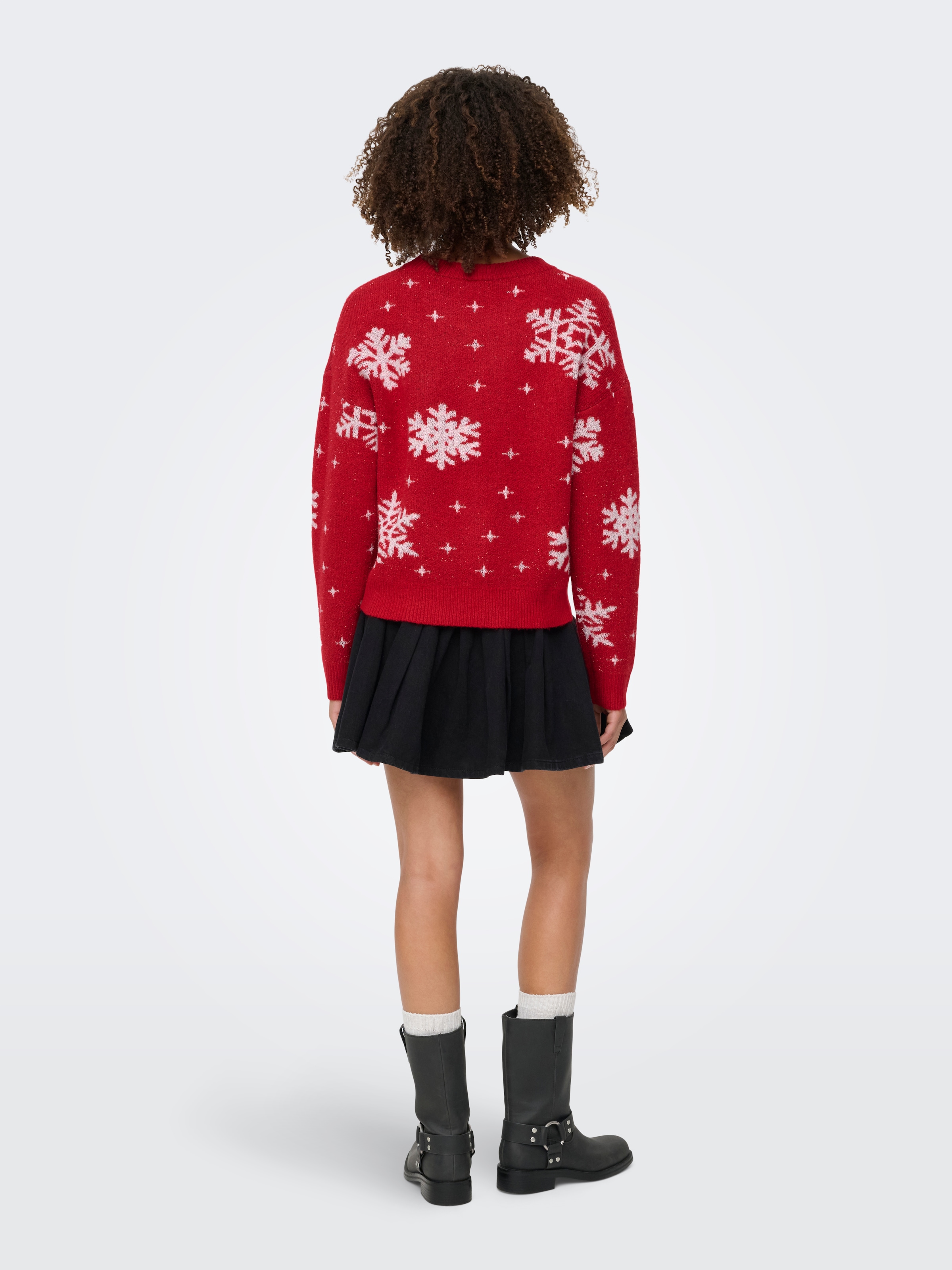ONLY Pull de Noël »ONLXMAS ROLFA LS ONECK SNOWFLAKES KNT«
