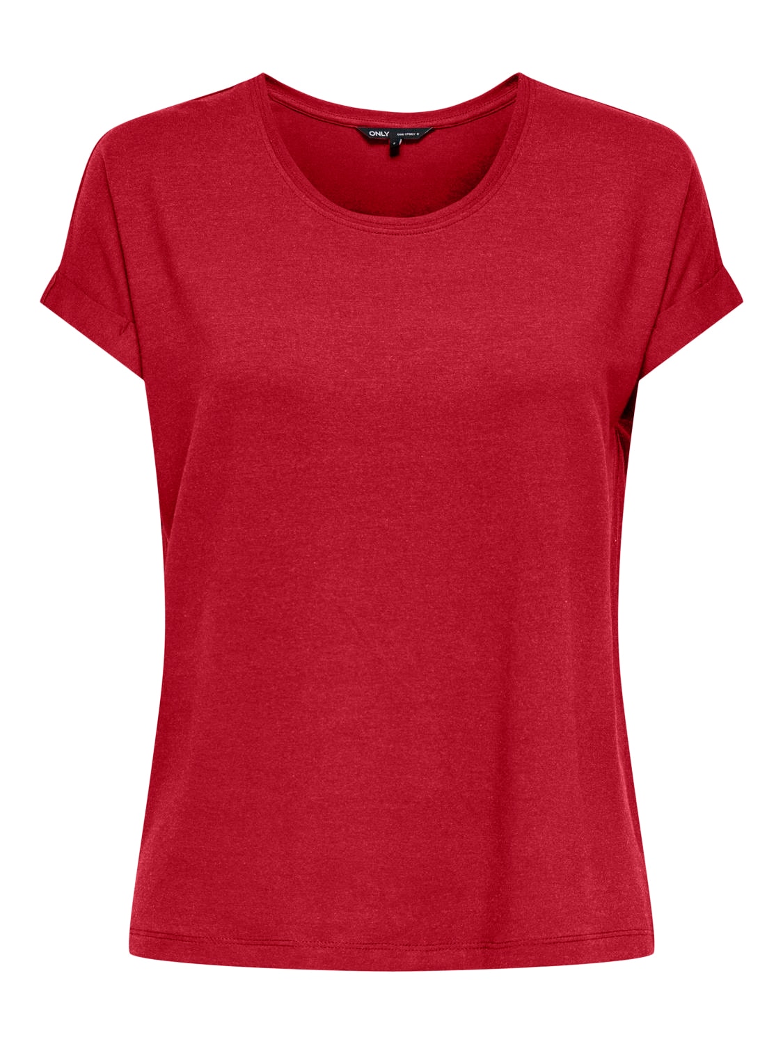 ONLY T-Shirt »ONLMOSTER S/S O-NECK TOP NOOS JRS«, mit Aufschlag am Arm