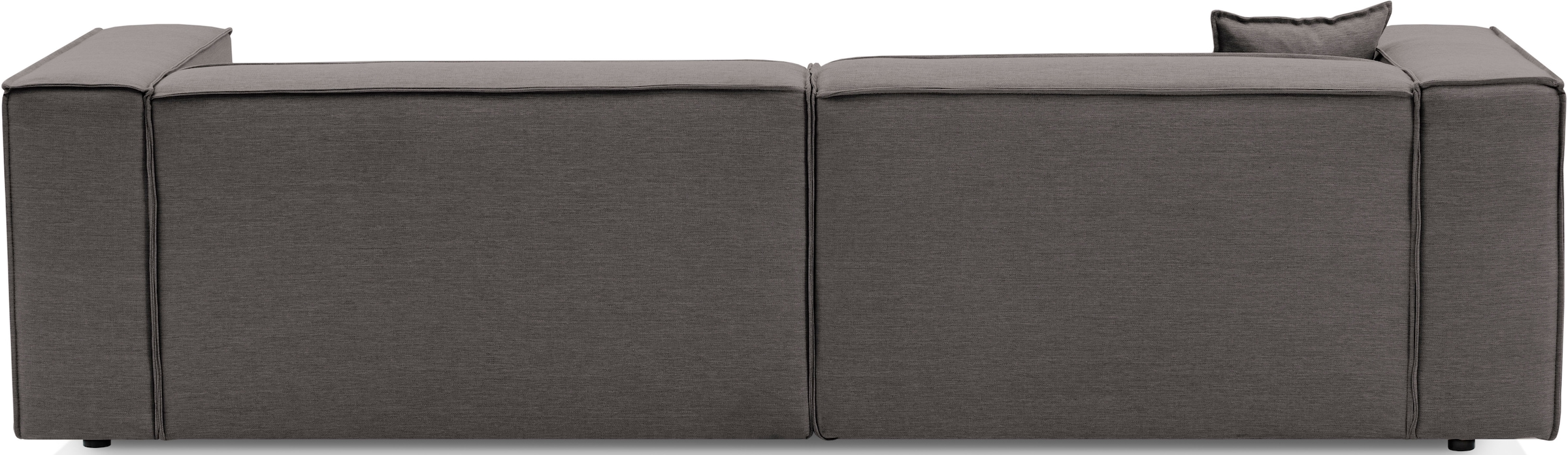LeGer Home by Lena Gercke 3-places »PIARA, Couch mit Kedernaht, Sofa in Cord, Leinenoptik o. Strukturstoff« schwarze Füsse, bequemer Sitzkomfort