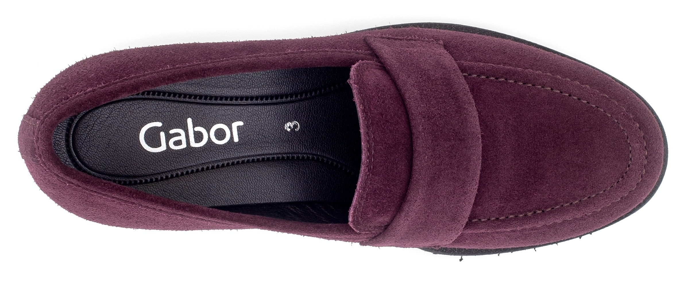 Gabor Loafer  , Blockabsatz, Sipper, Businessschuh mit Glitzer am Sohlenrand