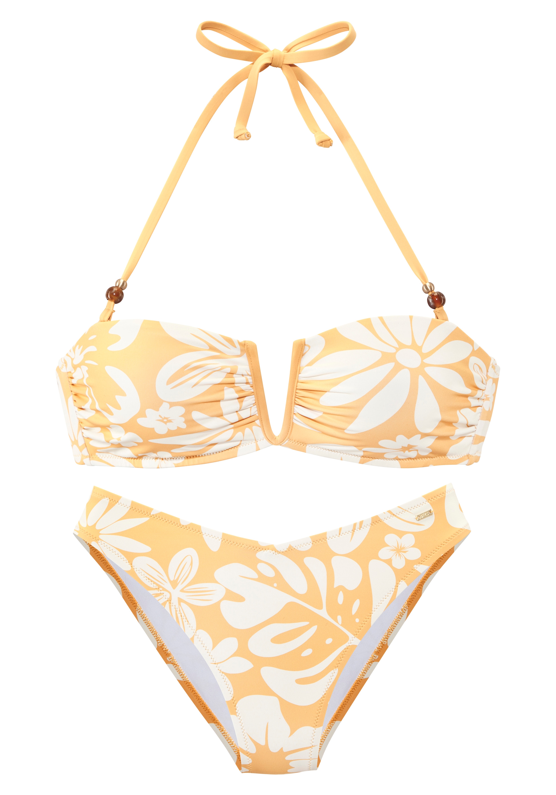 French Connection Bikini bandeau »Java« V-förmige Schnalle zwischen den Cups