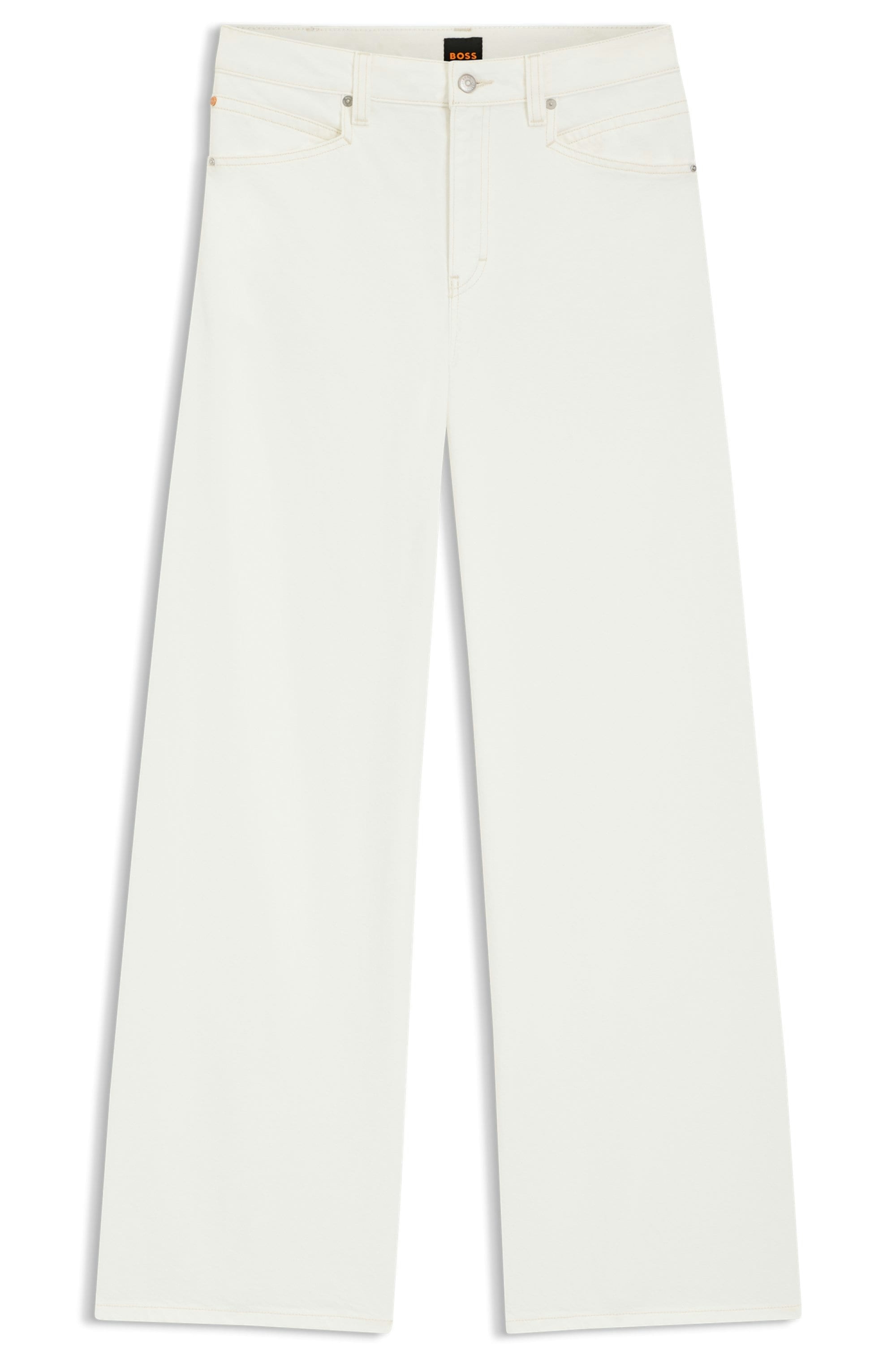 BOSS ORANGE Jeans Relax-fit »SLOUCHY MR 2.0 Premium Damenmode« Wide Leg avec taille moyenne, denim rigide