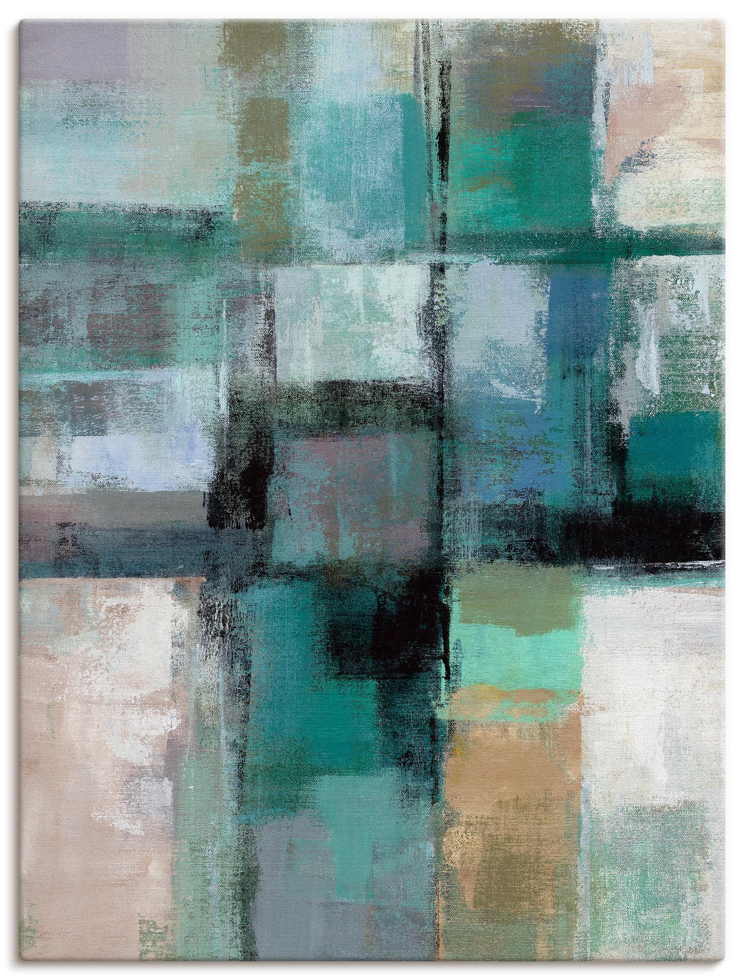 Image of Artland Leinwandbild "Inselfarben I" Muster 1 Stk. tlg. auf Holzrahmen gespannt