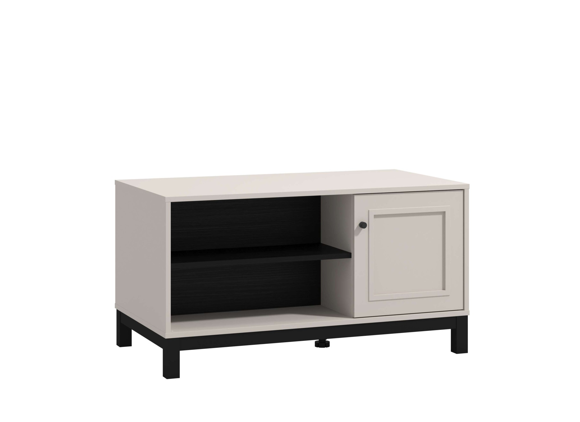 Home affaire Couchtisch »Savoia, 100 cm, modernes Design mit viel Stauraum, rechteckig« Zwei offene Fächer und ein geschlossenes, in eleganter Kaschmirfarbe