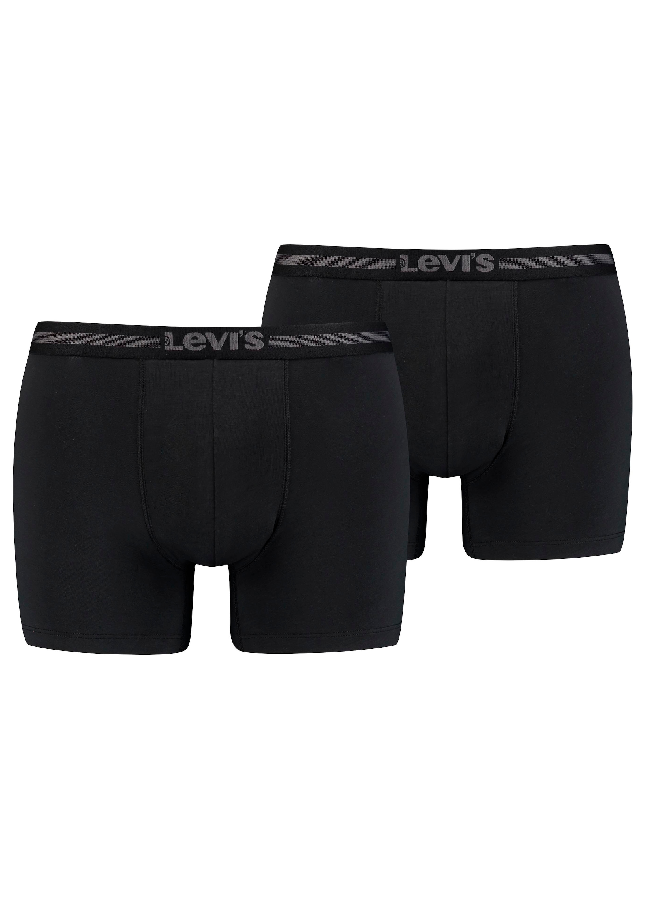 Boxershorts, (Packung, 2 St., 2er-Pack), mit breitem Logobund