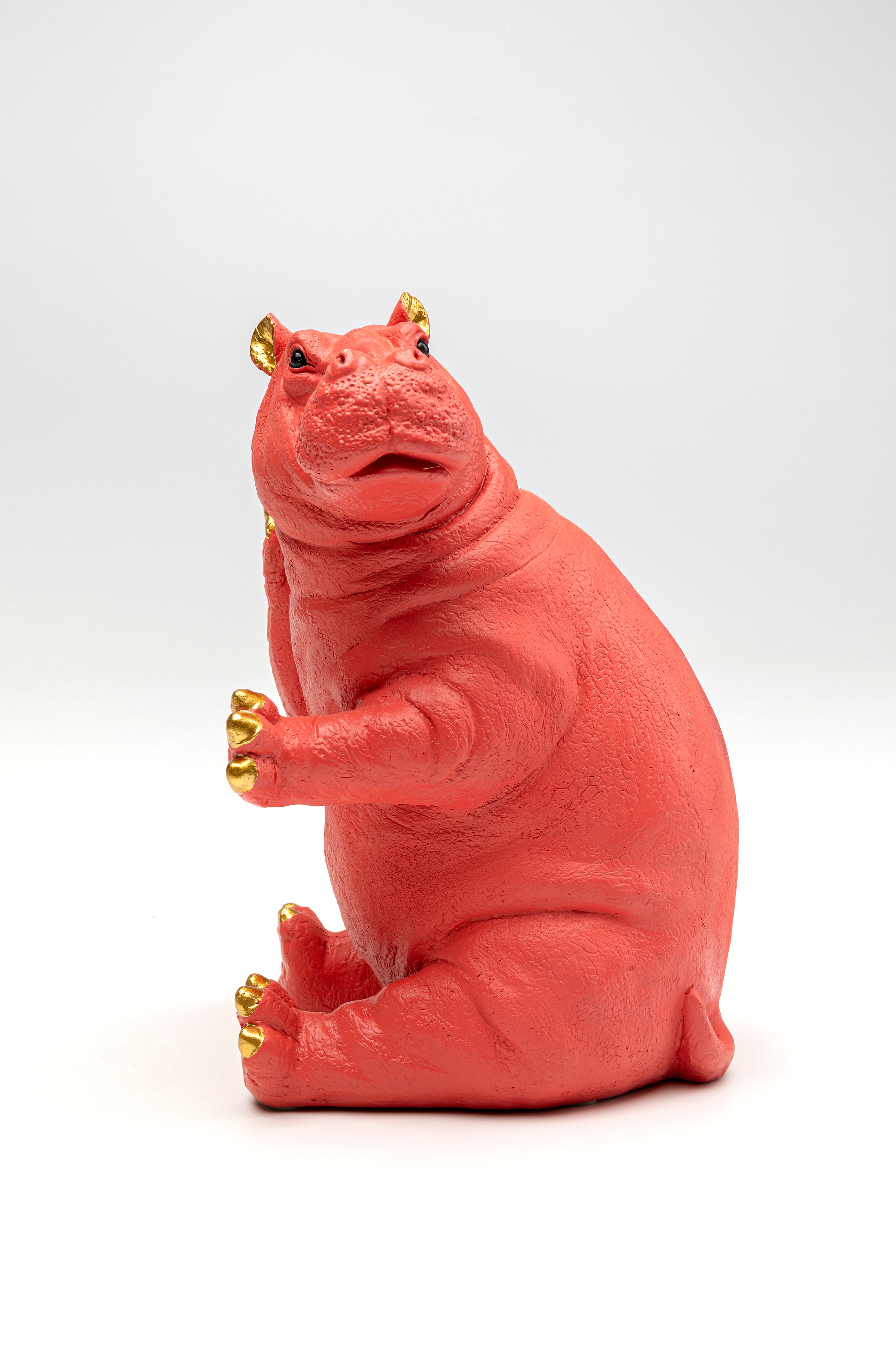 Kare Design Serre-livres »Hippo Pink« aus Polyresin