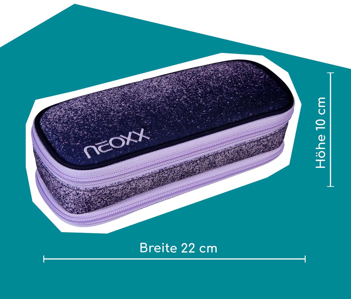 neoxx Schreibgeräteetui »Schlamperbox, Catch, Glitterally perfect«, aus recycelten PET-Flaschen