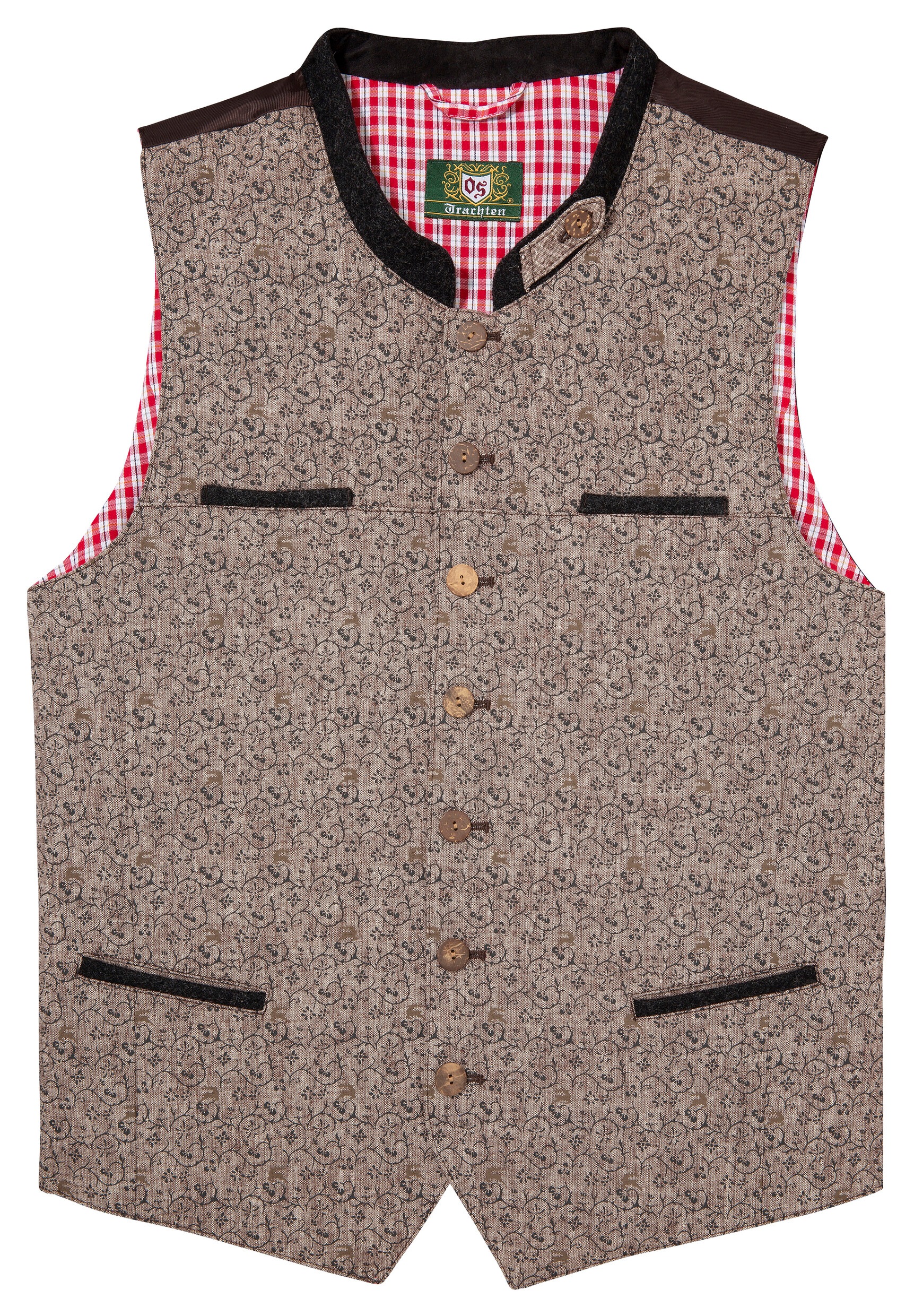 Image of OS-Trachten Trachtenweste, Herren, mit gemustertem Vorderteil bei Ackermann Versand Schweiz