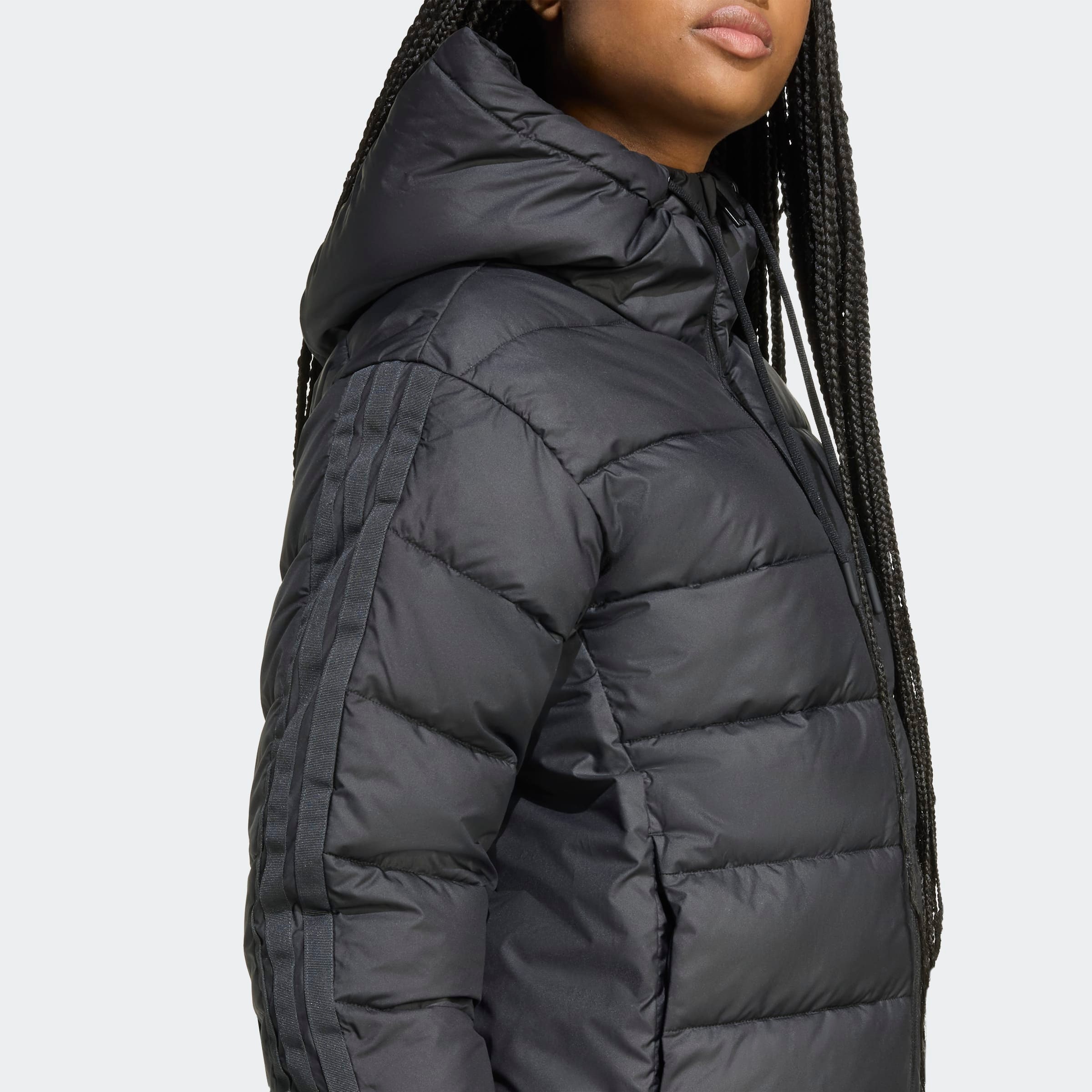 adidas Sportswear Steppjacke »ESSENTIALS CLIMAWARM 3-STREIFEN« mit Kapuze, CLIMAWARM