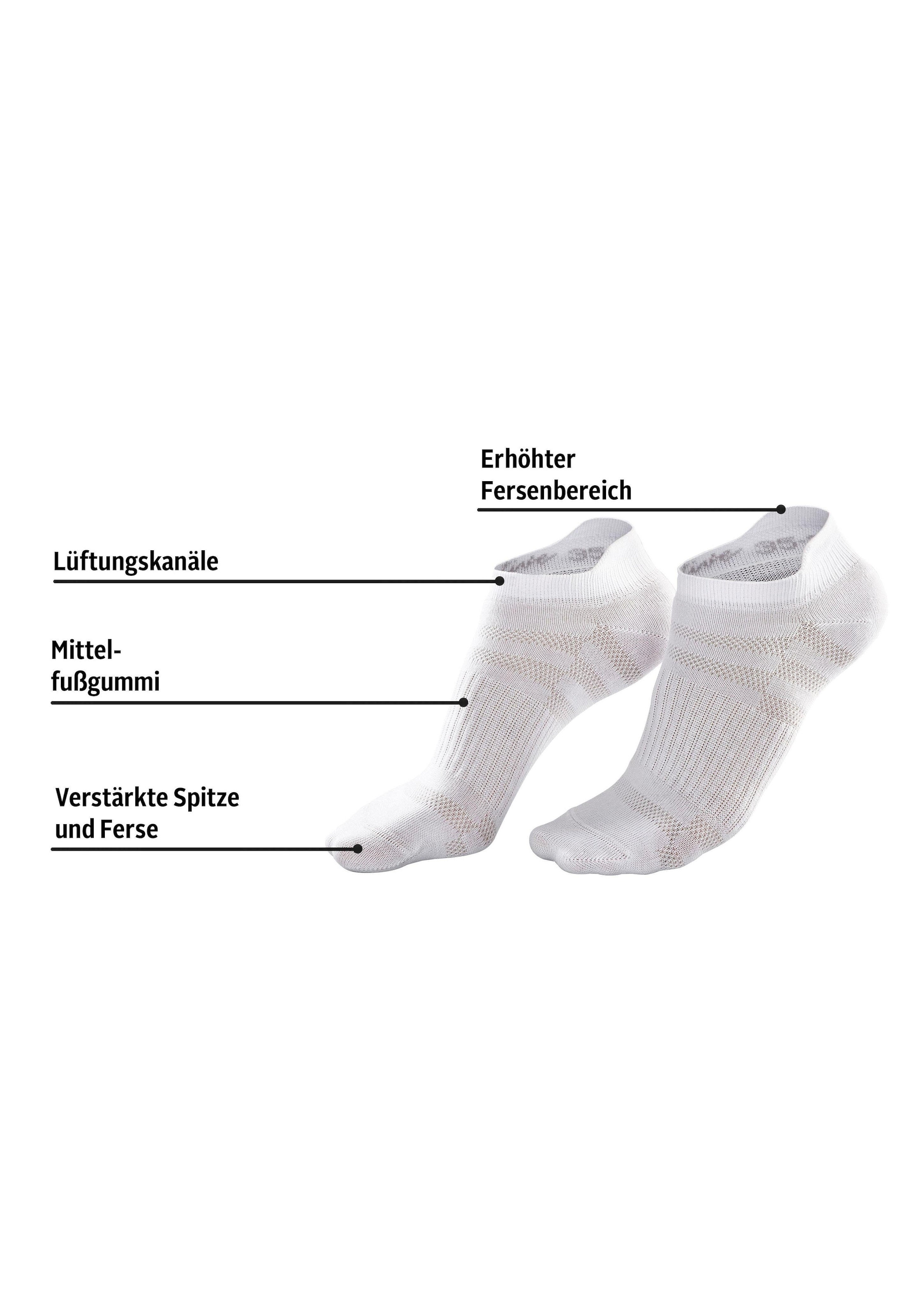 LASCANA ACTIVE Sneakersocken, (Packung, 7 Paar), in Piqué-Optik