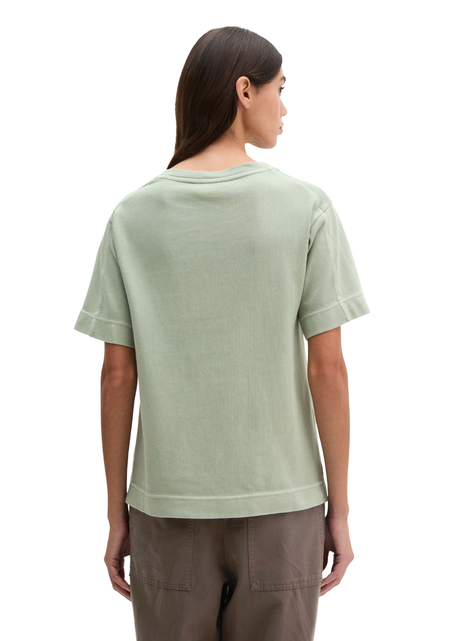 Marc O'Polo T-shirt loose fit mit aufgesetzter Satin-Tasche