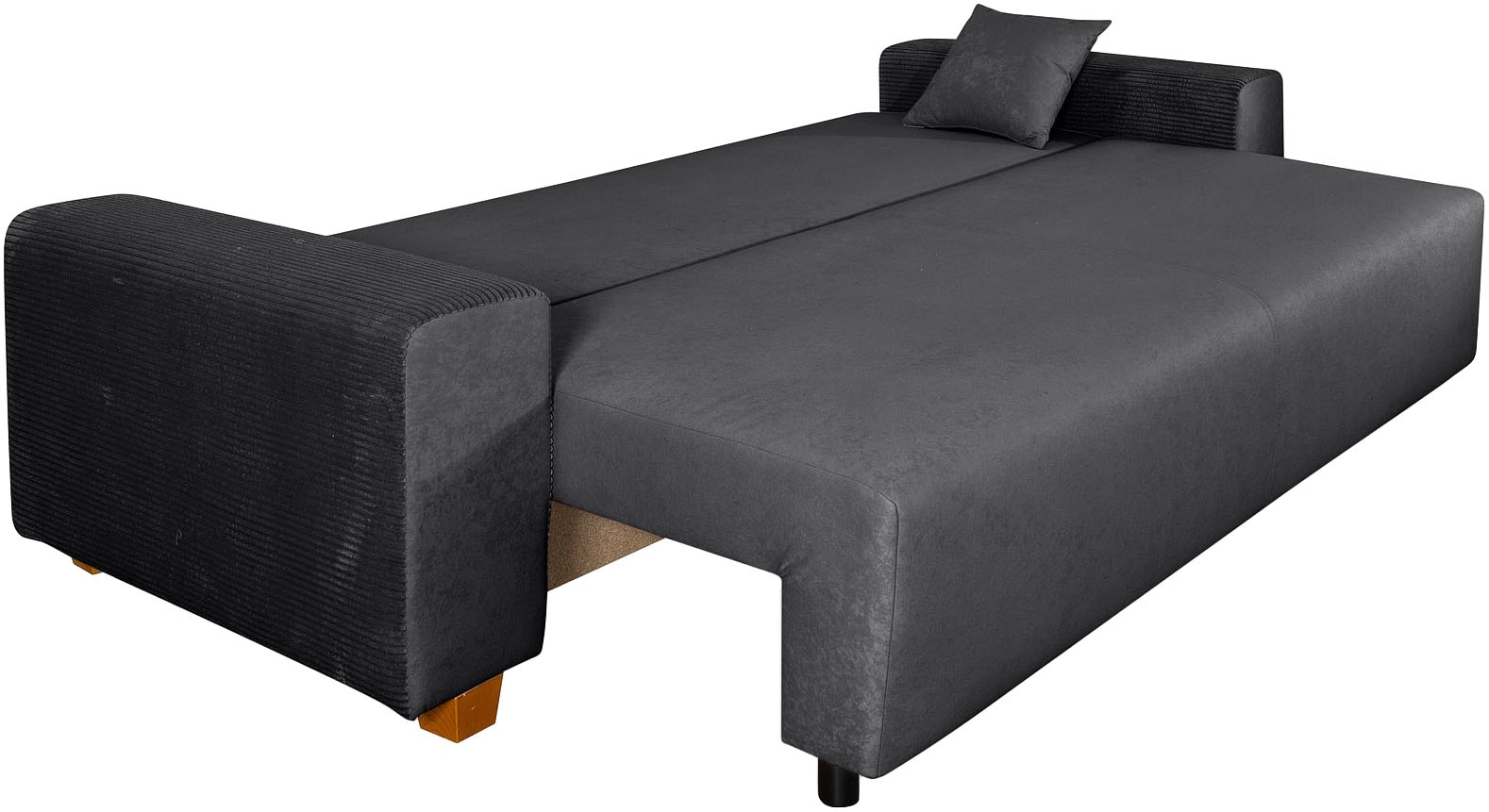 COLLECTION AB Canapé-lit »Yves, Liegefläche (B/T): 142/194 cm« inkl. Bettfunktion, Bettkasten, Federkern & Zierkissen