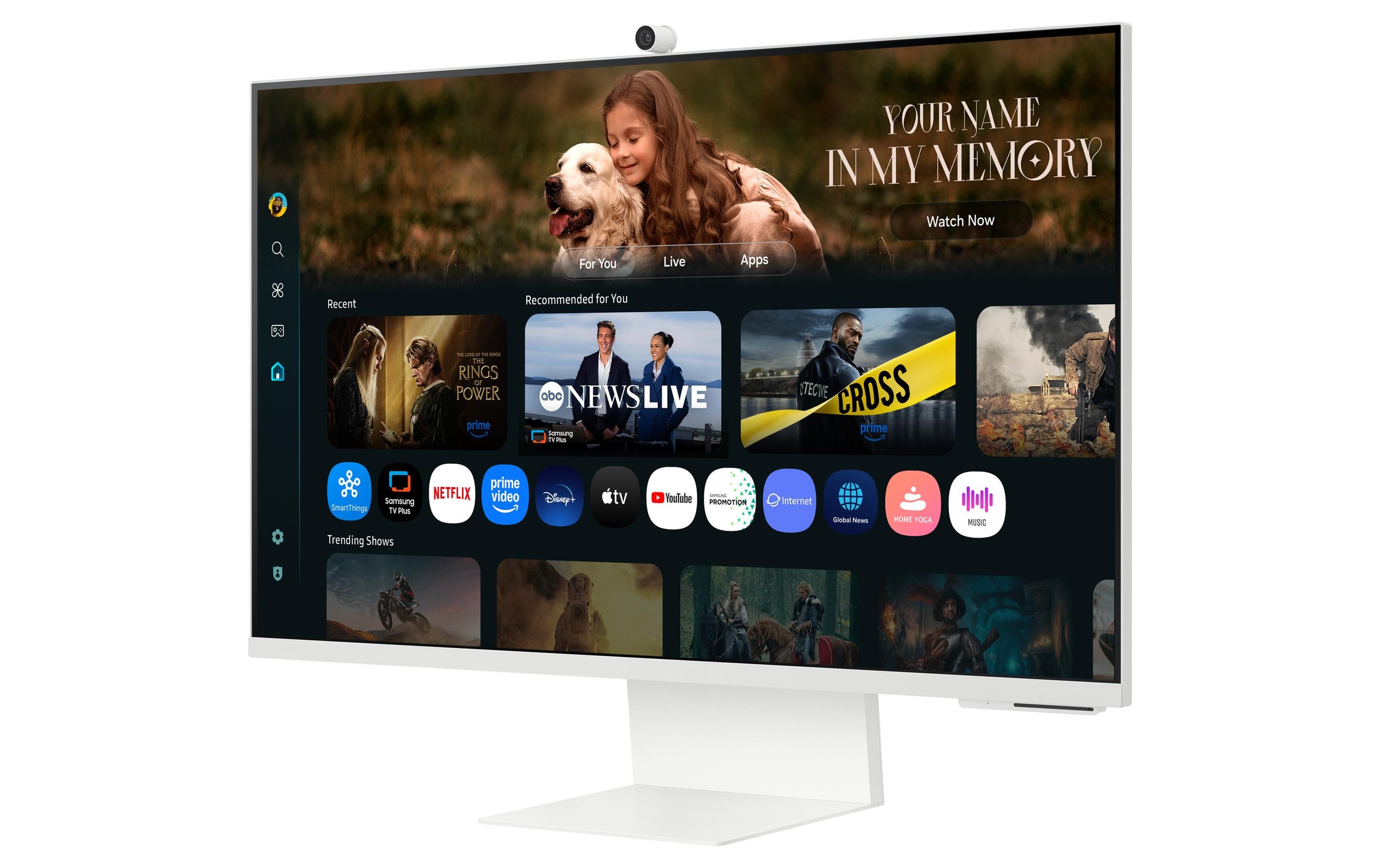Samsung LCD-Monitor »Monitor M8 LS32FM801UUXEN«, 81,28 cm/32 Zoll, 3840 x 2160 px, 4K Ultra HD, 60 Hz, Webcam