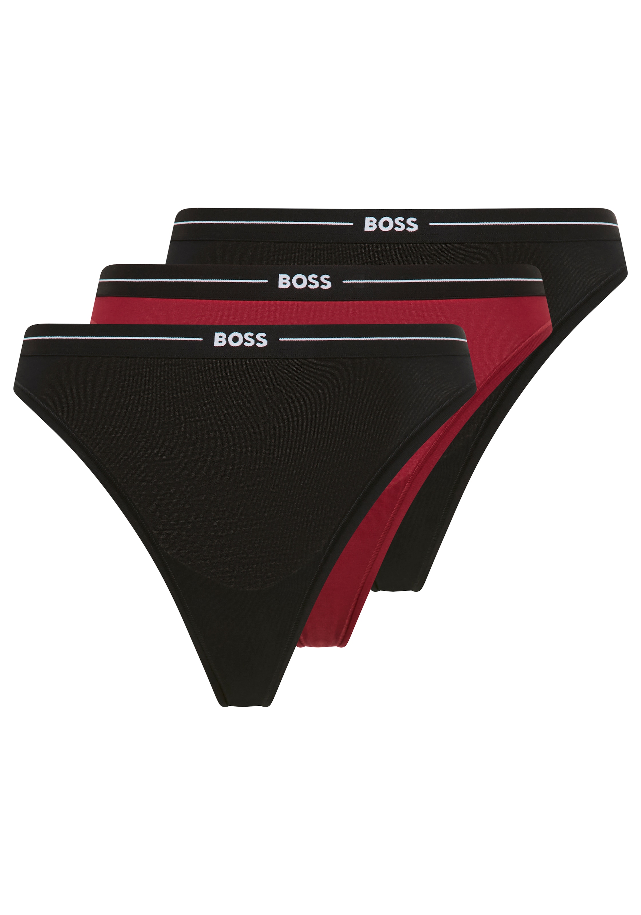 BOSS String »3P THONG« Packung, 3er, 3 Stk. tlg., mit BOSS Logobund