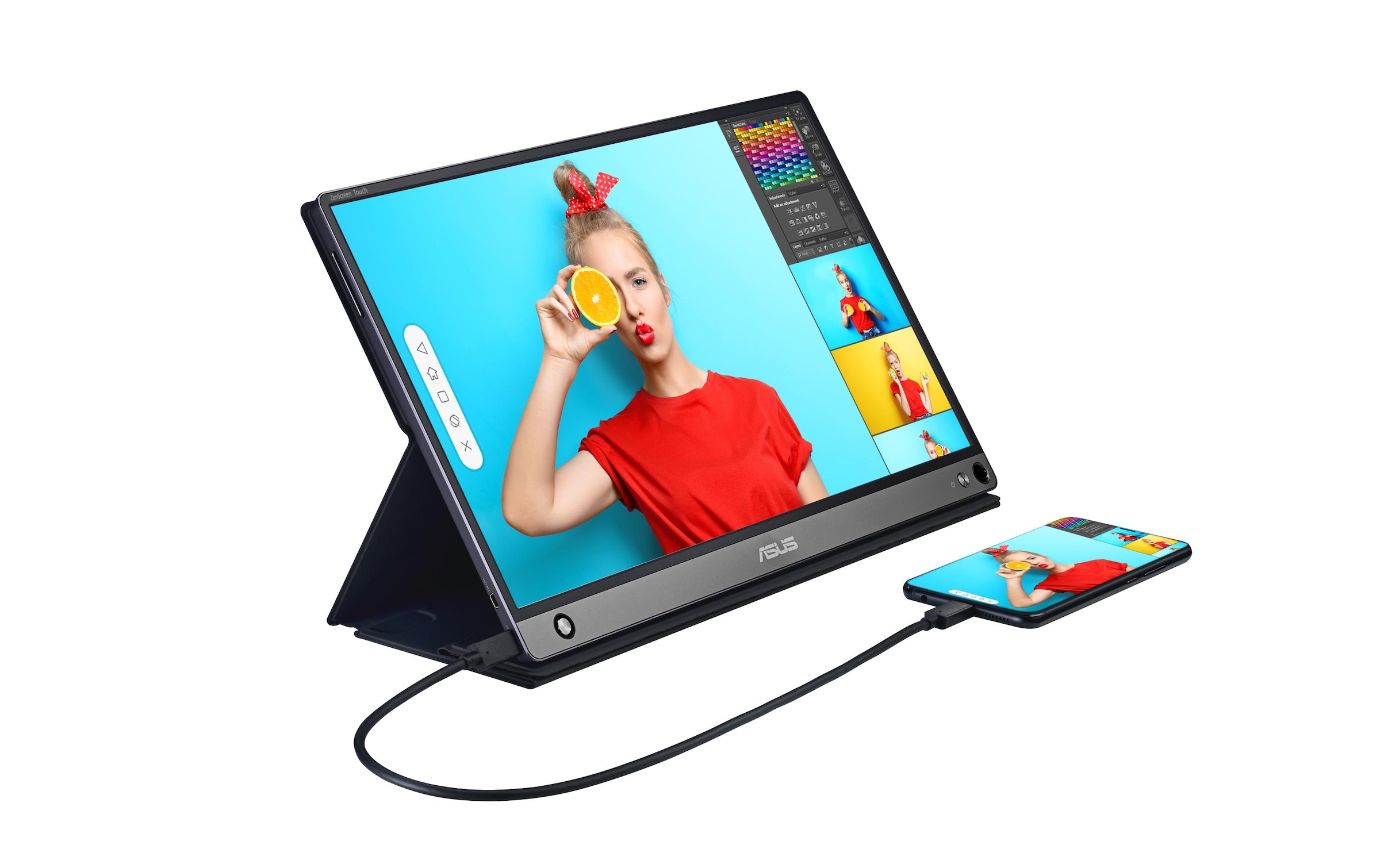 Asus LED-Monitor »ZenScreen Touch MB16AM«, 39,62 cm/15,6 Zoll, 1920 x 1080 px, 60 Hz