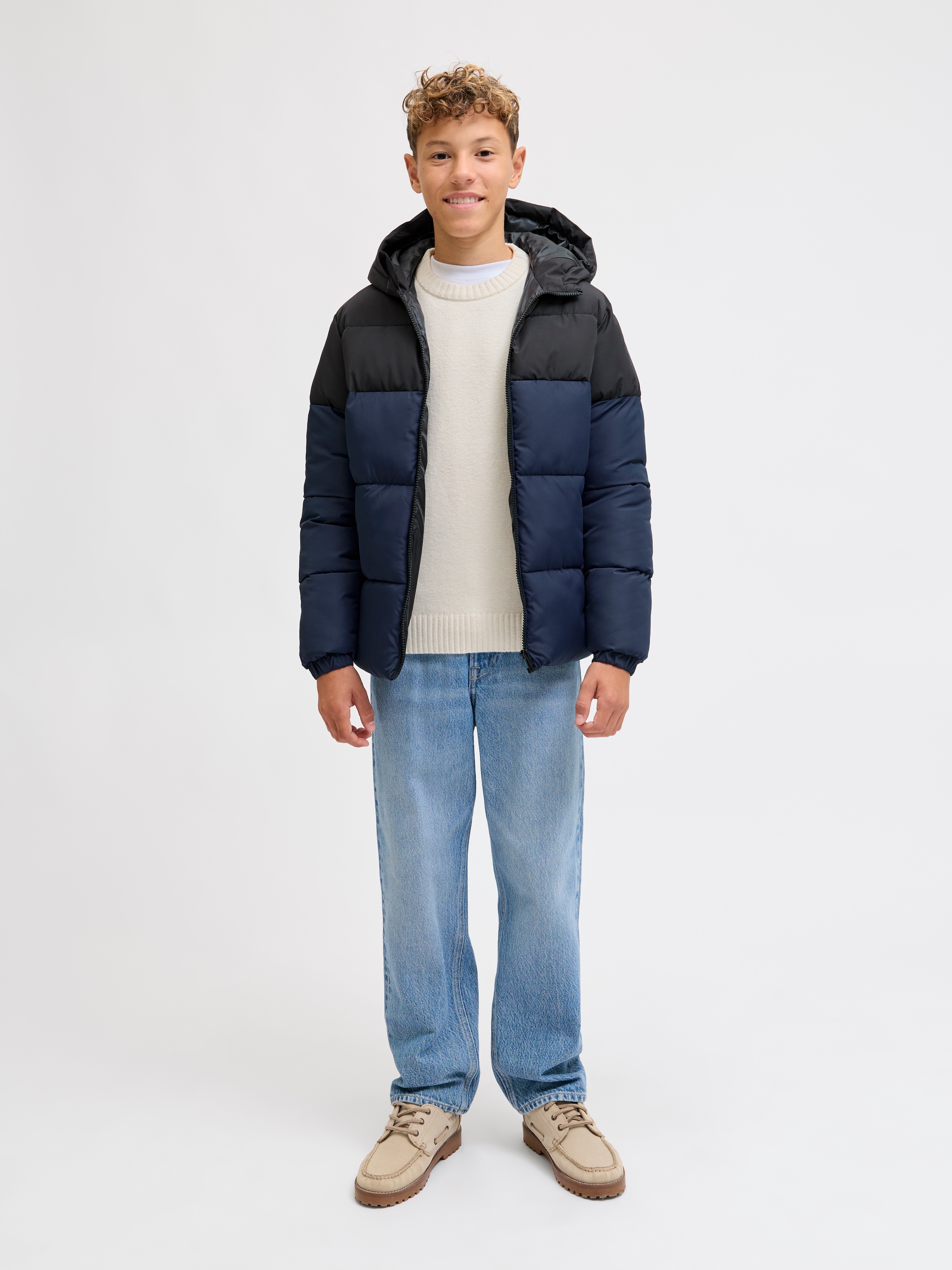 Jack & Jones Junior Veste matelassée »JJMAZE PUFFER HOOD JNR« mit Kapuze