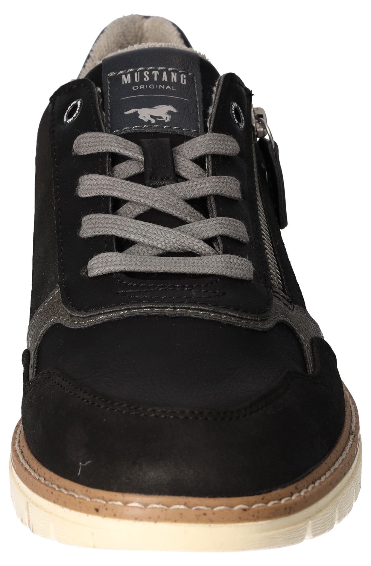 Mustang Shoes Schnürschuh, mit Reissverschluss, Freizeitschuh, Halbschuh, Schnürschuh