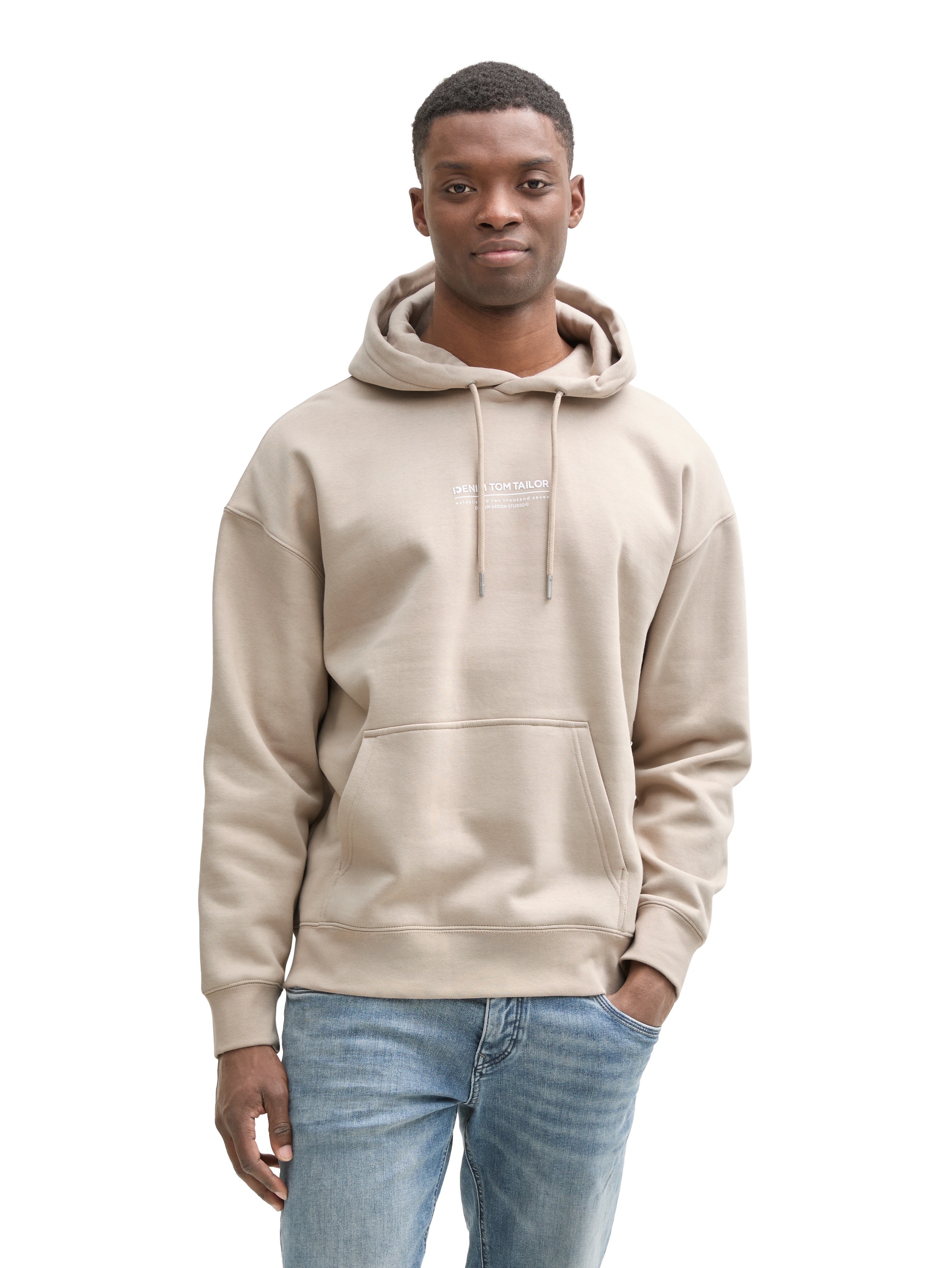 Image of TOM TAILOR Denim Hoodie, mit Logo Print