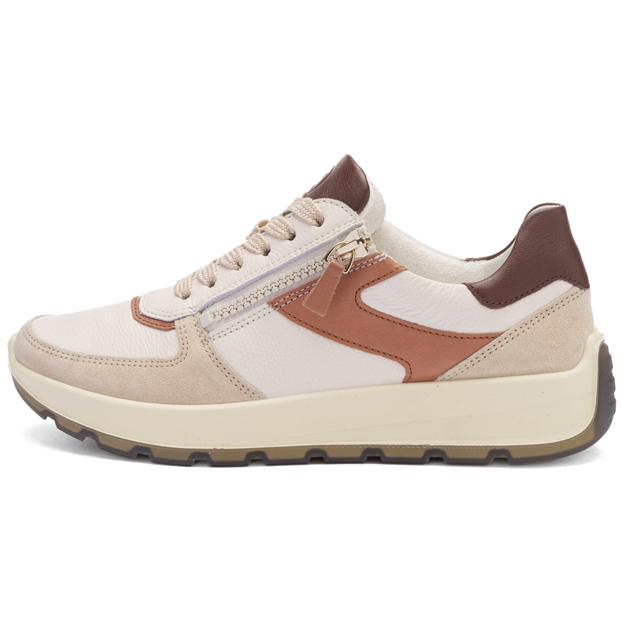 Ara Plateausneaker »NEW YORK«  Plateau, Freizeitschuh, Halbschuh, Schnürer, Kontrastbesätze, H-Weite