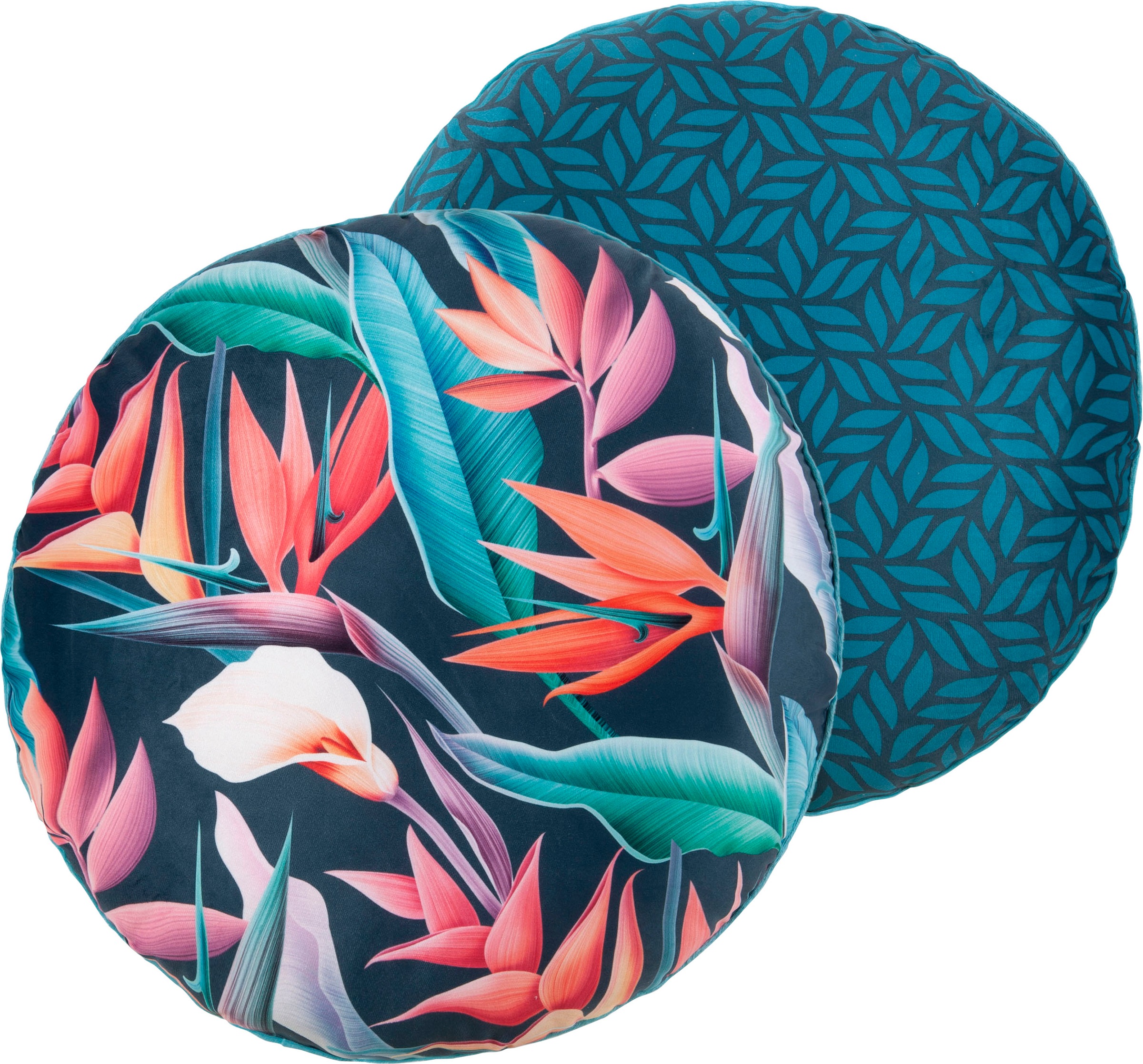 Image of Descanso Dekokissen »Chloe«, (1 St., 1 55 cm rund Dekokissen - Mit biese), Mit Biese bei Ackermann Versand Schweiz