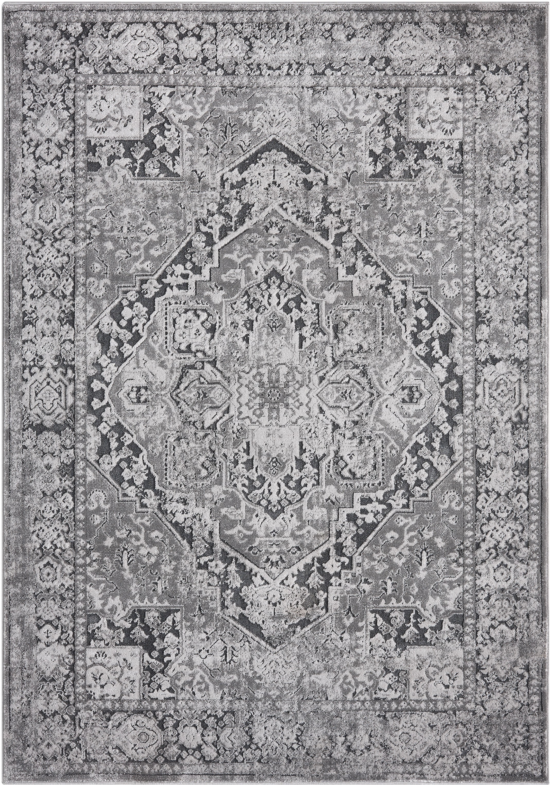 my home Tapis »Kylan, Hoch-Tief-Struktur, dezenter Glanz« Rectangulaire 9 mm Höhe Schrumpf-Garn-Effekt, im Vintage-Look, dichte Qualität, Wohnzimmer