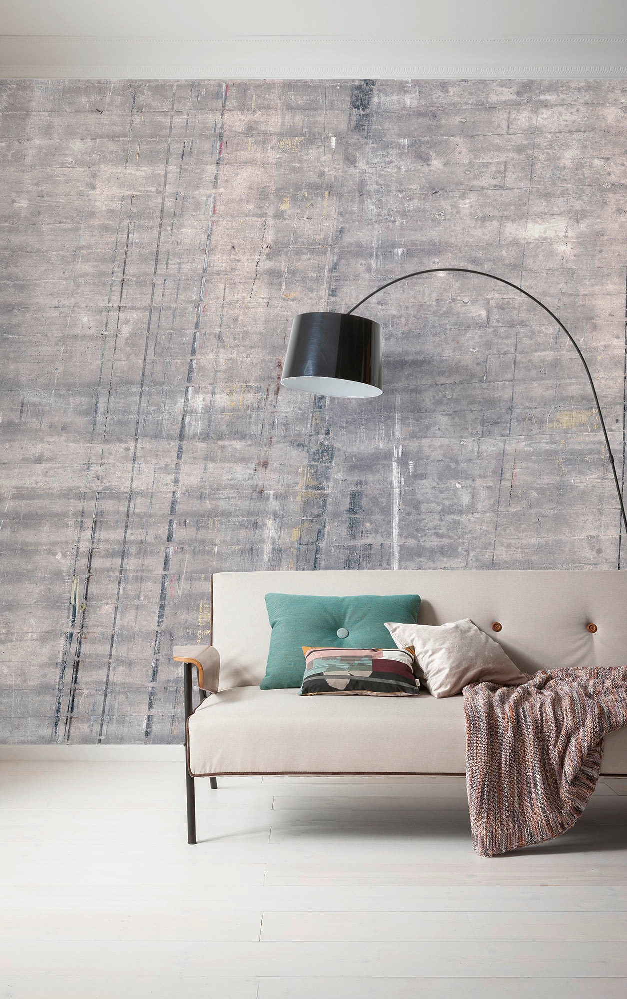 Image of Komar Fototapete "Vlies Fototapete - Concrete - Grösse 300 x 250 cm" Motiv bedruckt glatt