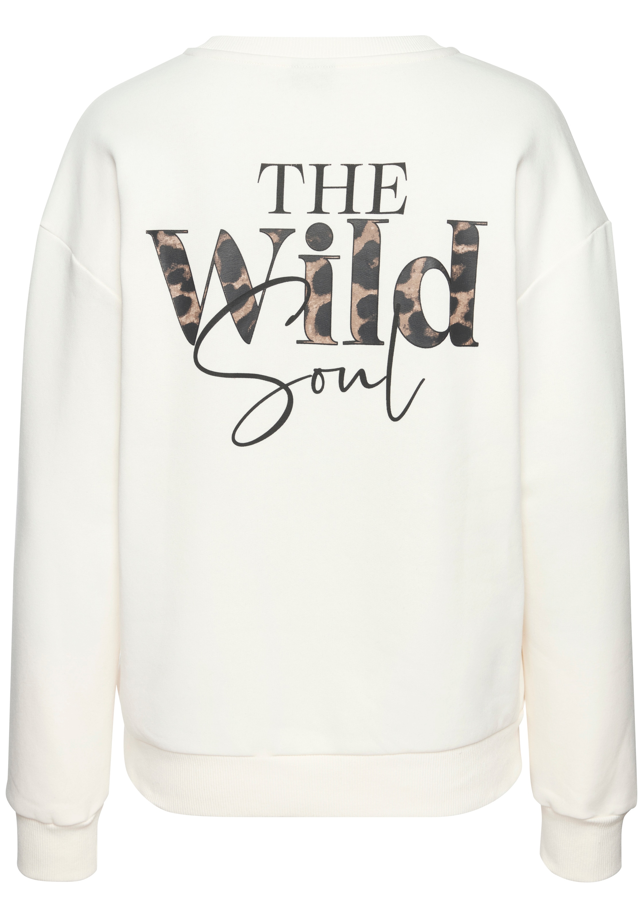Buffalo Sweatshirt »Loungesweater«, mit tollen Druck auf dem Rücken, Home- und Loungewear
