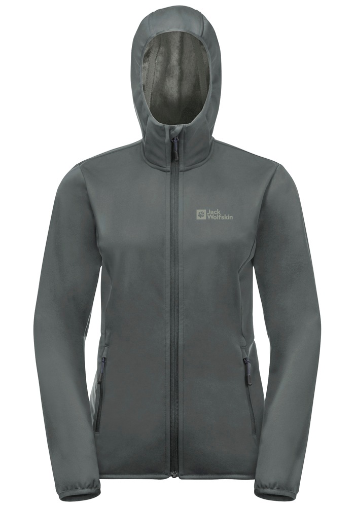 Jack Wolfskin Softshelljacke »WINDHAIN HOODY W«, mit Kapuze