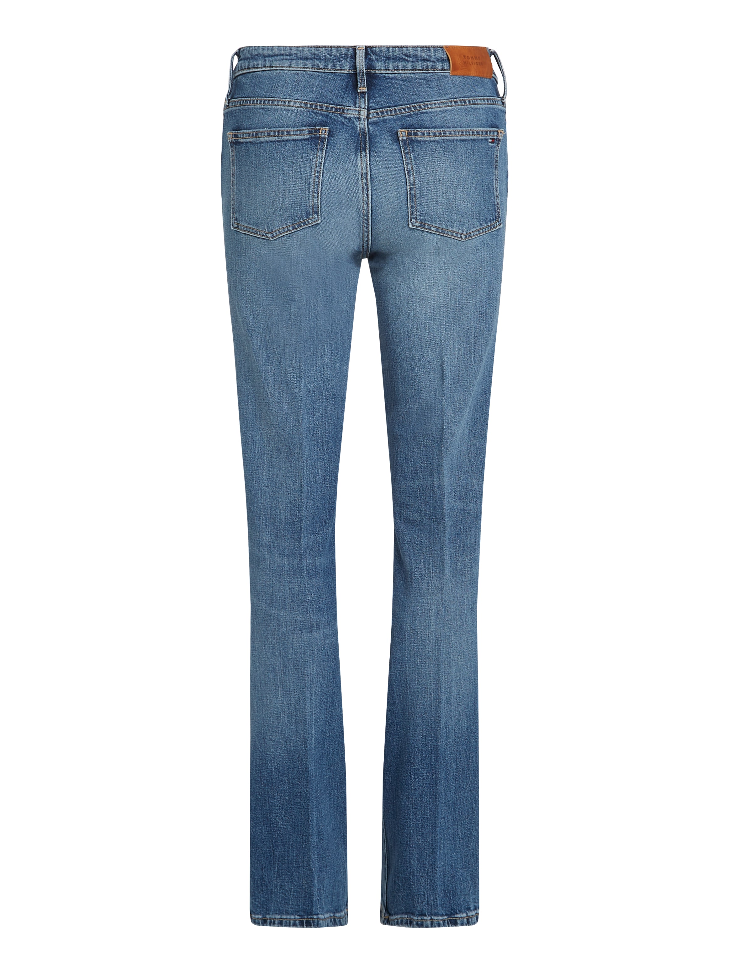 Tommy Hilfiger Bootcut-Jeans »BOOTCUT RW BEA«, mit Leder-Badge