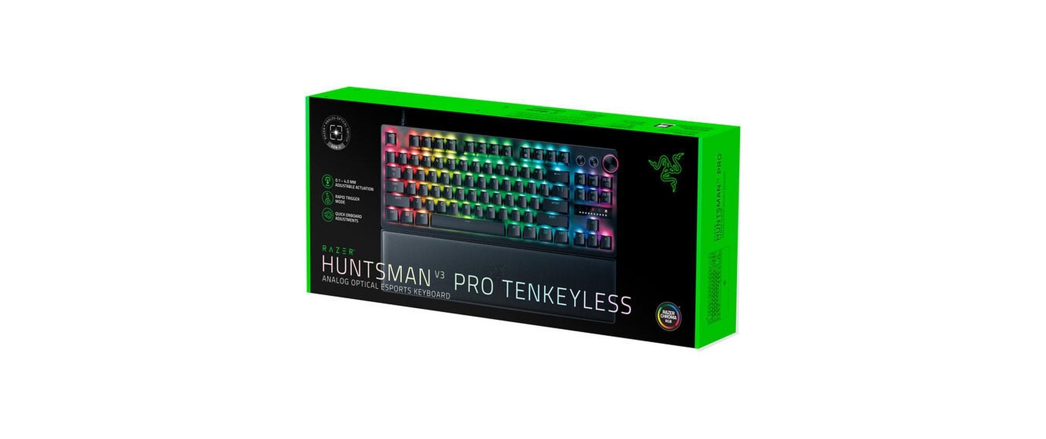 RAZER Gaming-Tastatur »Huntsman V3 Pro Tenkeyless DE Layout«, (Handgelenkauflage-Multimedia-Tasten)