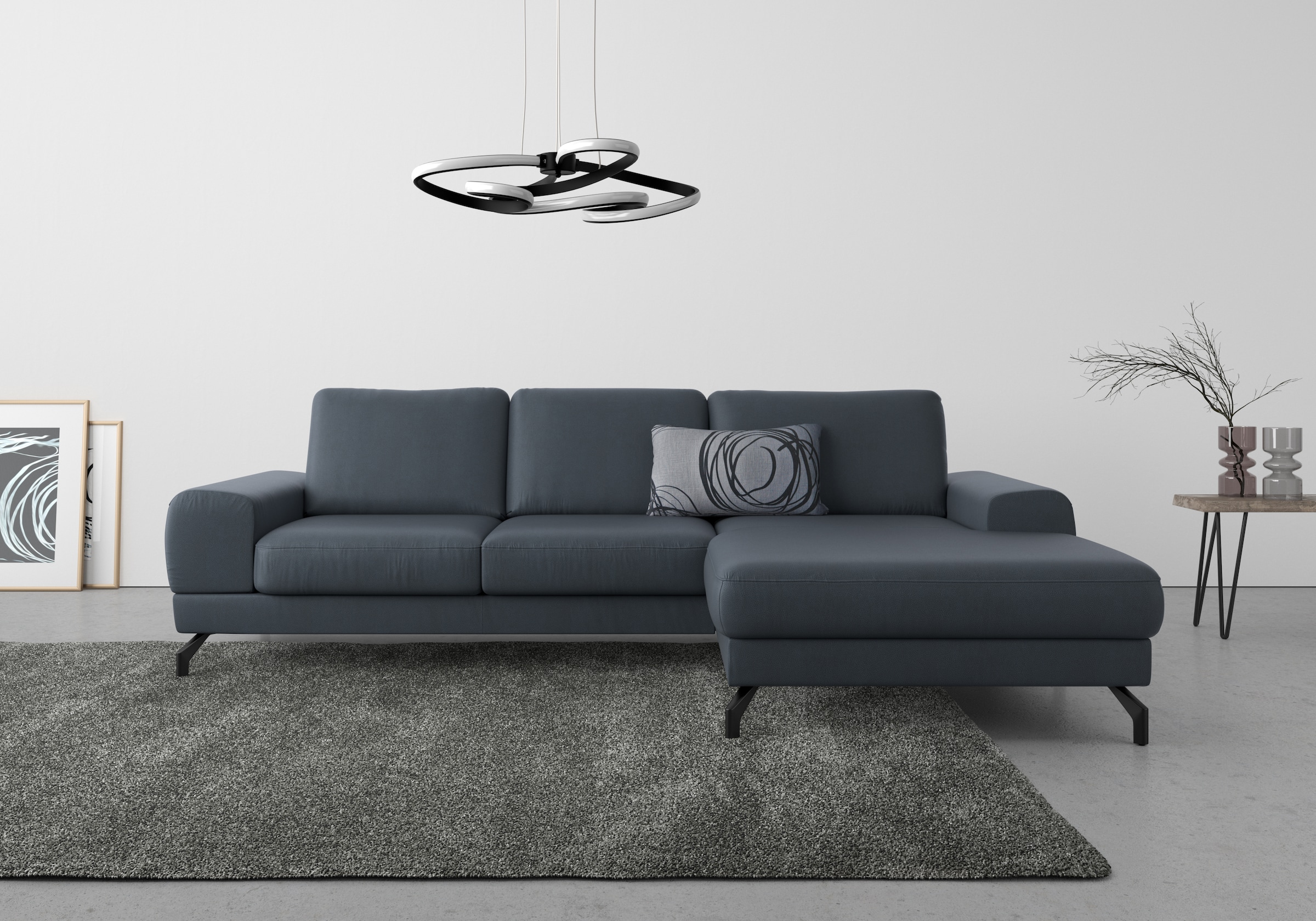 sit&more Ecksofa »Cinturo L-Form«, inklusive Sitztiefenverstellung und Federkern, Sitzhöhe 45 cm