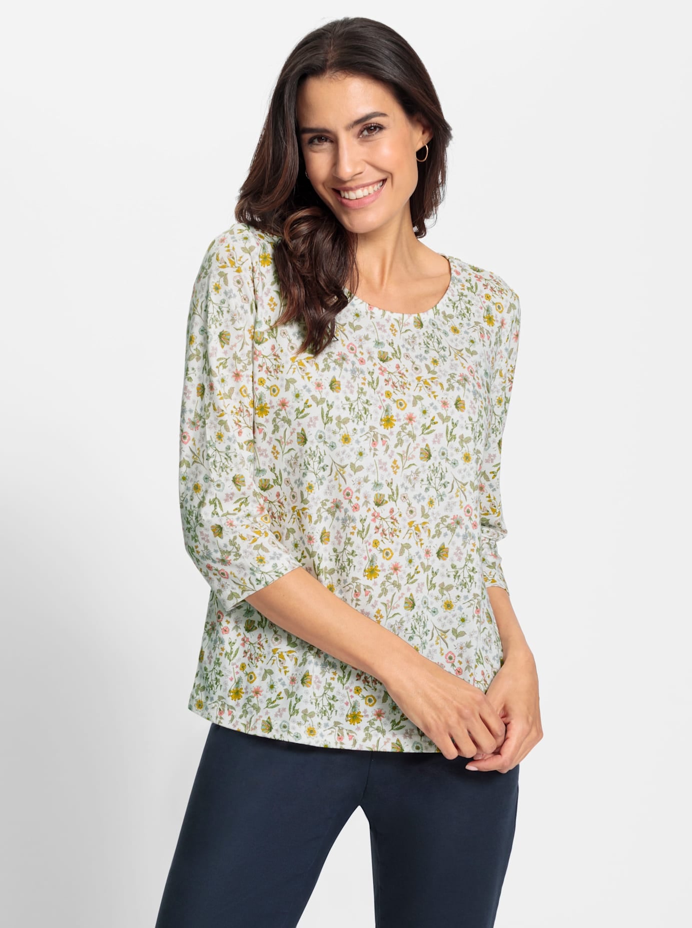 Inspirationen Print-Shirt »3/4-Arm-Shirt«, (1 tlg.)