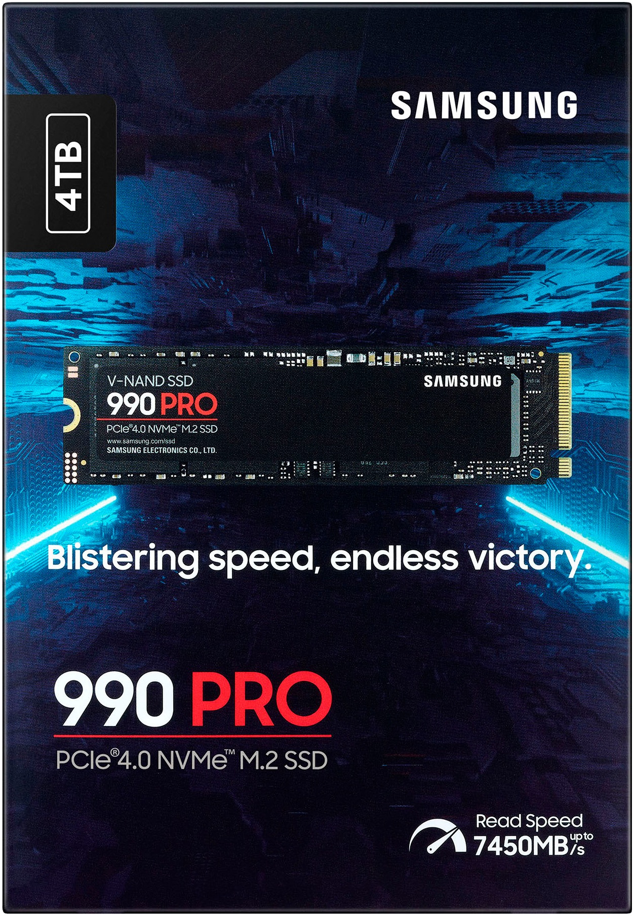 Samsung interne SSD »990 PRO NVMe™ M.2«, Anschluss PCIe Gen 4.0 x4